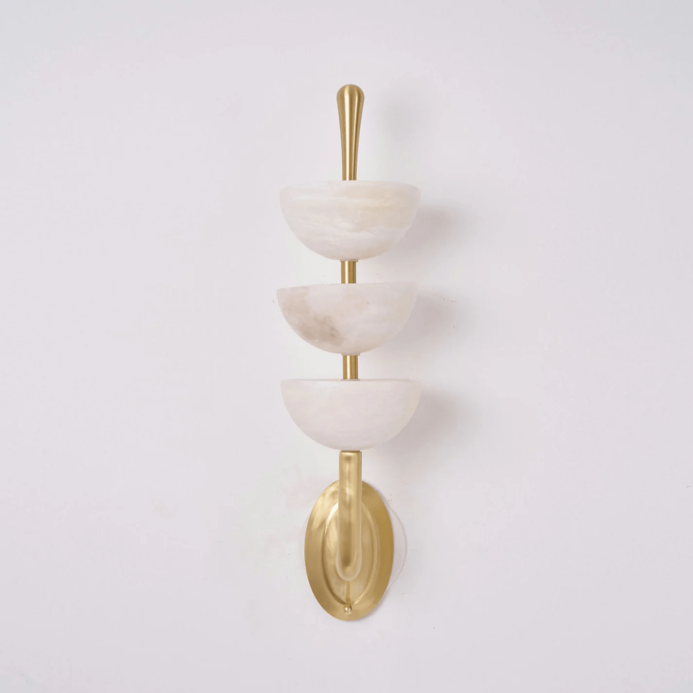 Rosestone Triple Alabaster Indoor Wall Light