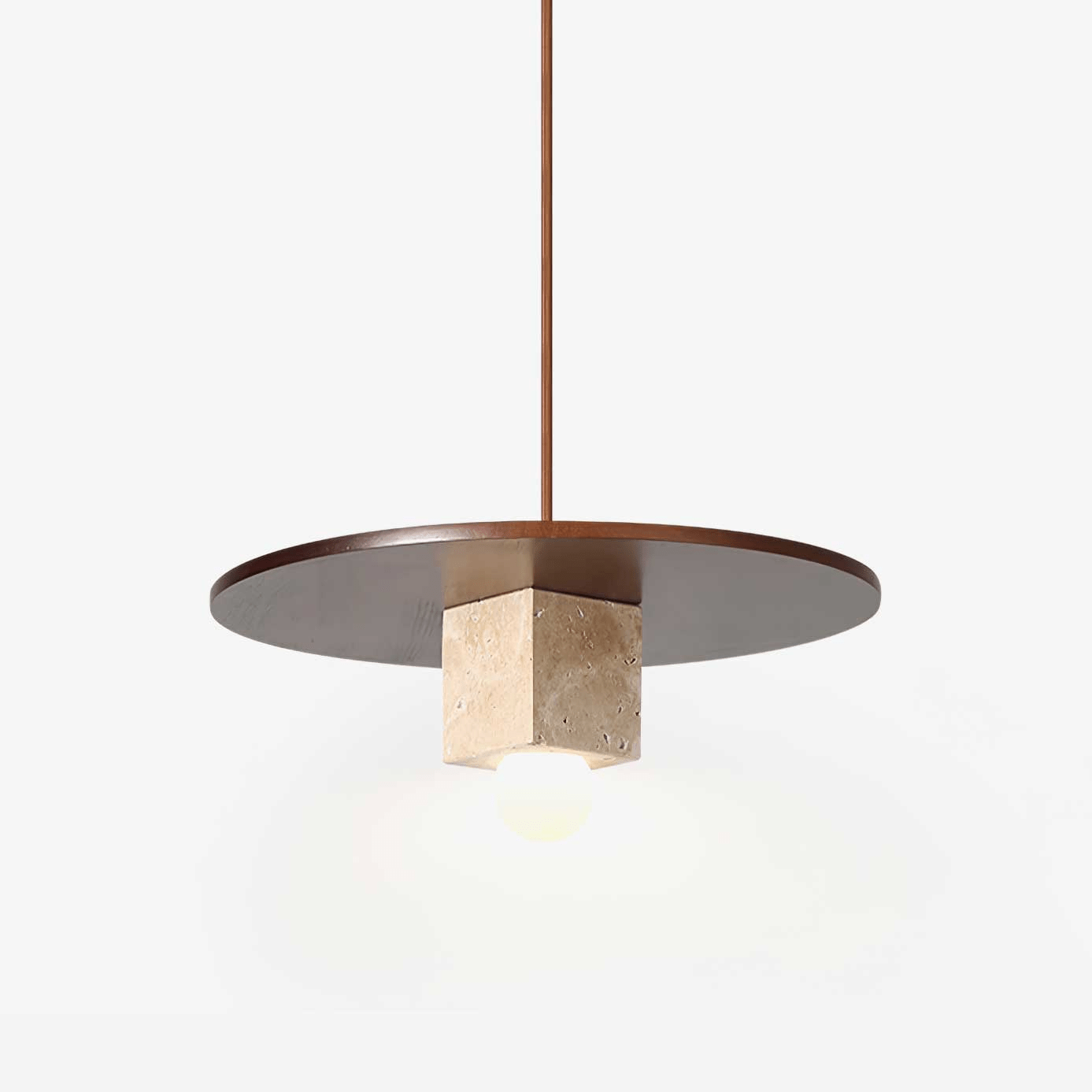 Sarix Geometric Travertine Pendant Light