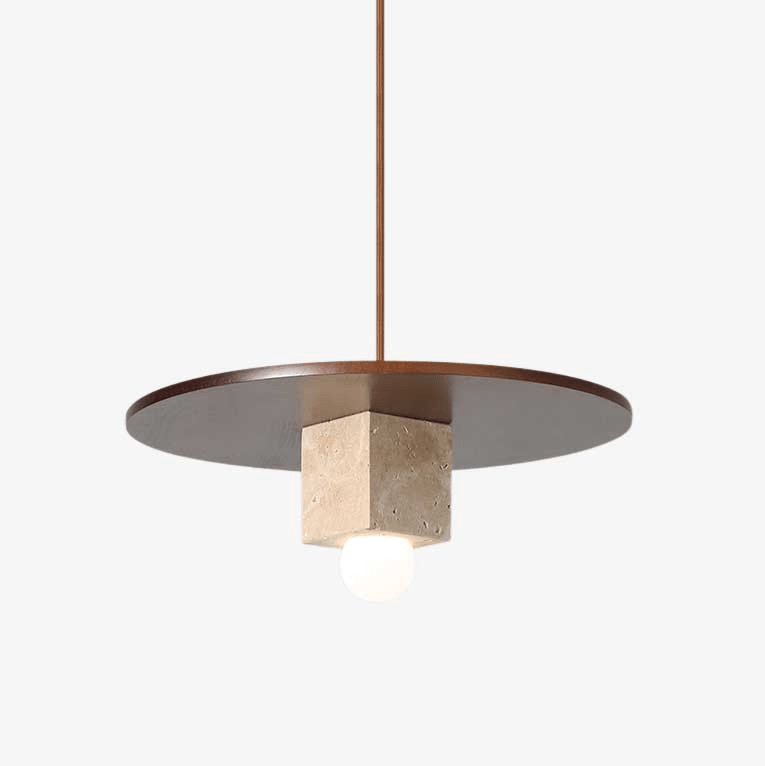 Sarix Geometric Travertine Pendant Light