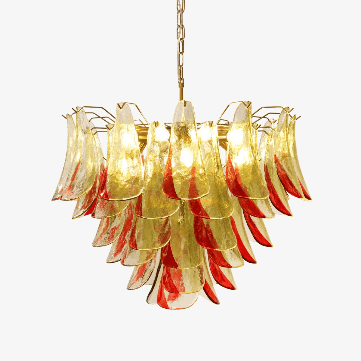 Celoraria Chandelier Murano Glass Petal Elegant