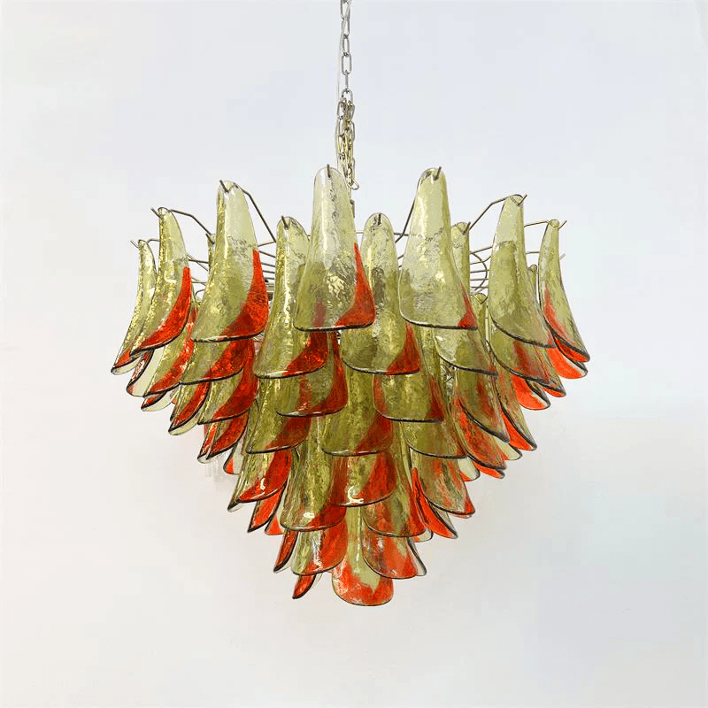 Celoraria Chandelier Murano Glass Petal Elegant