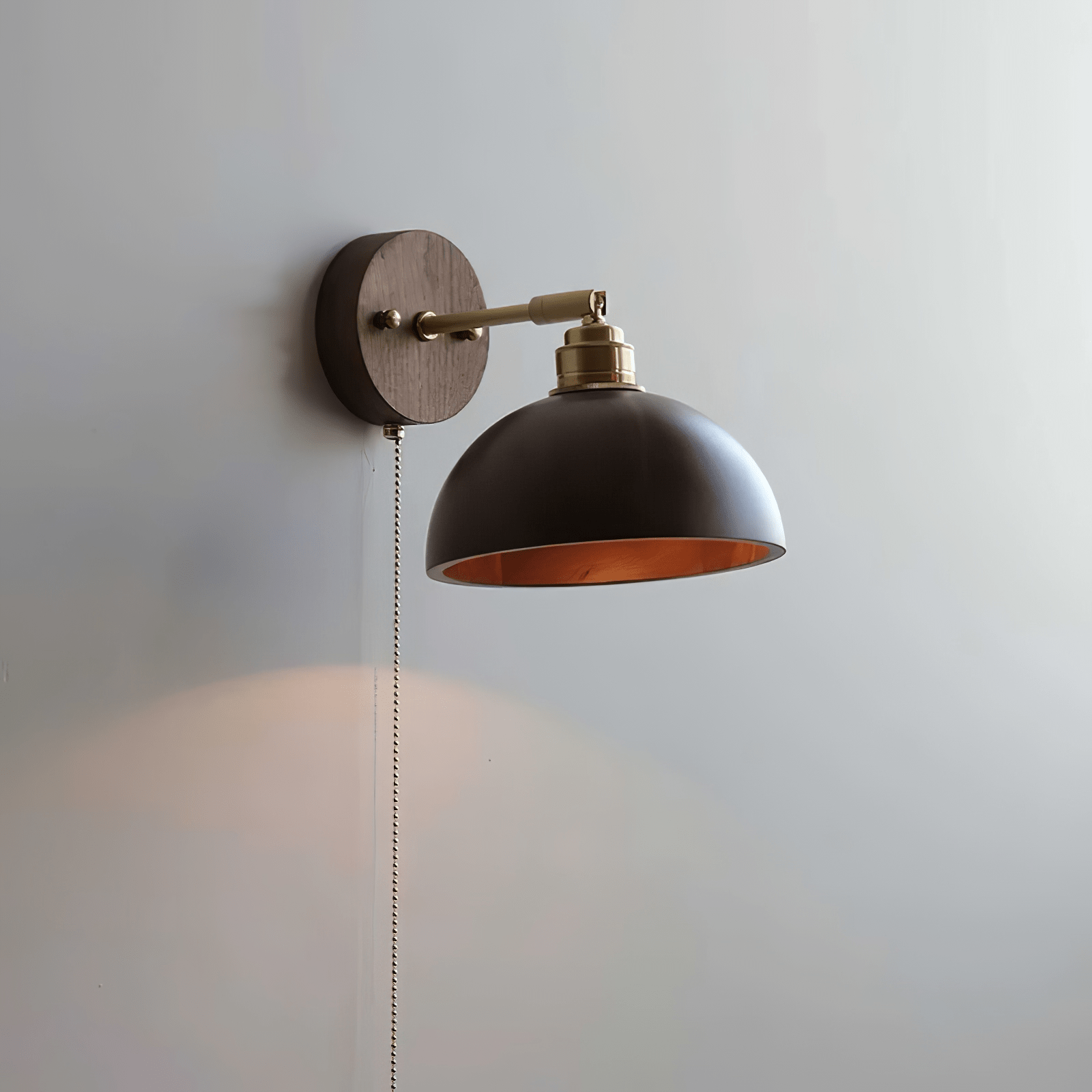 Arsole Traditional Elegance Pull Brass Wall Lamp