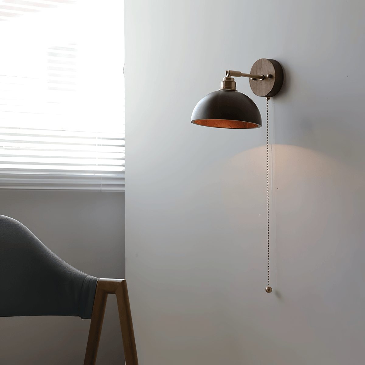 Arsole Traditional Elegance Pull Brass Wall Lamp
