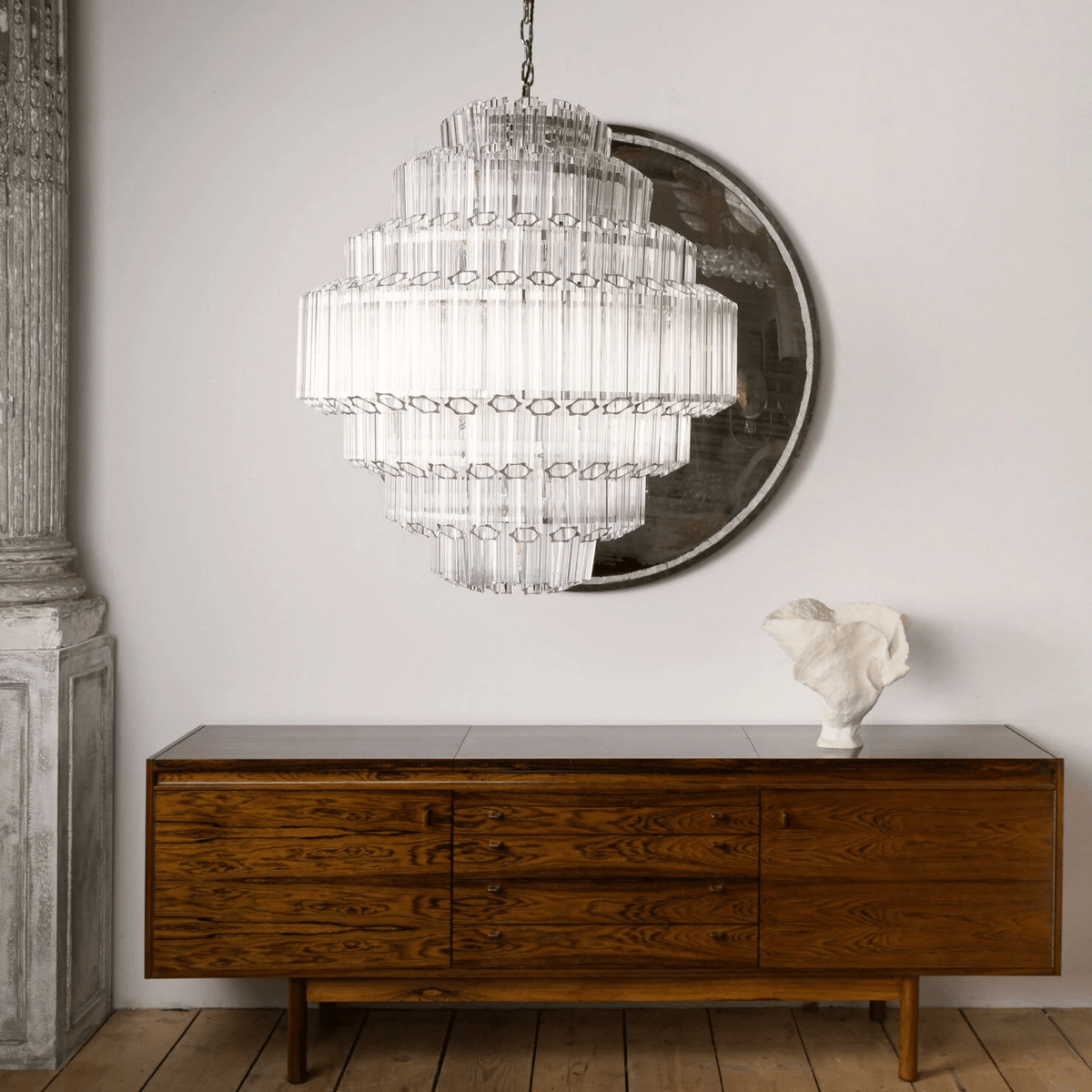 Pinewell Clear Grande Palermo Chandelier
