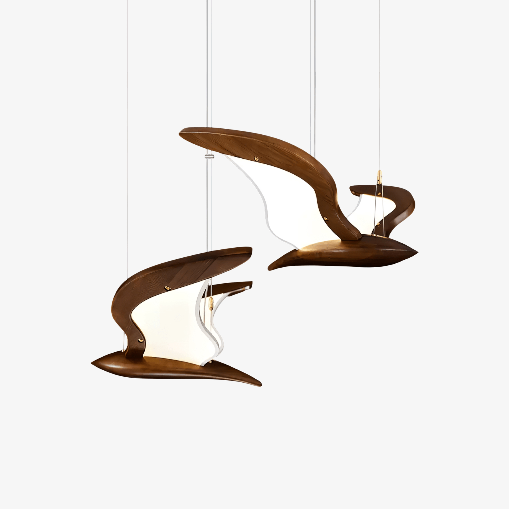 Lyvynia Organic Wood Pendant Light