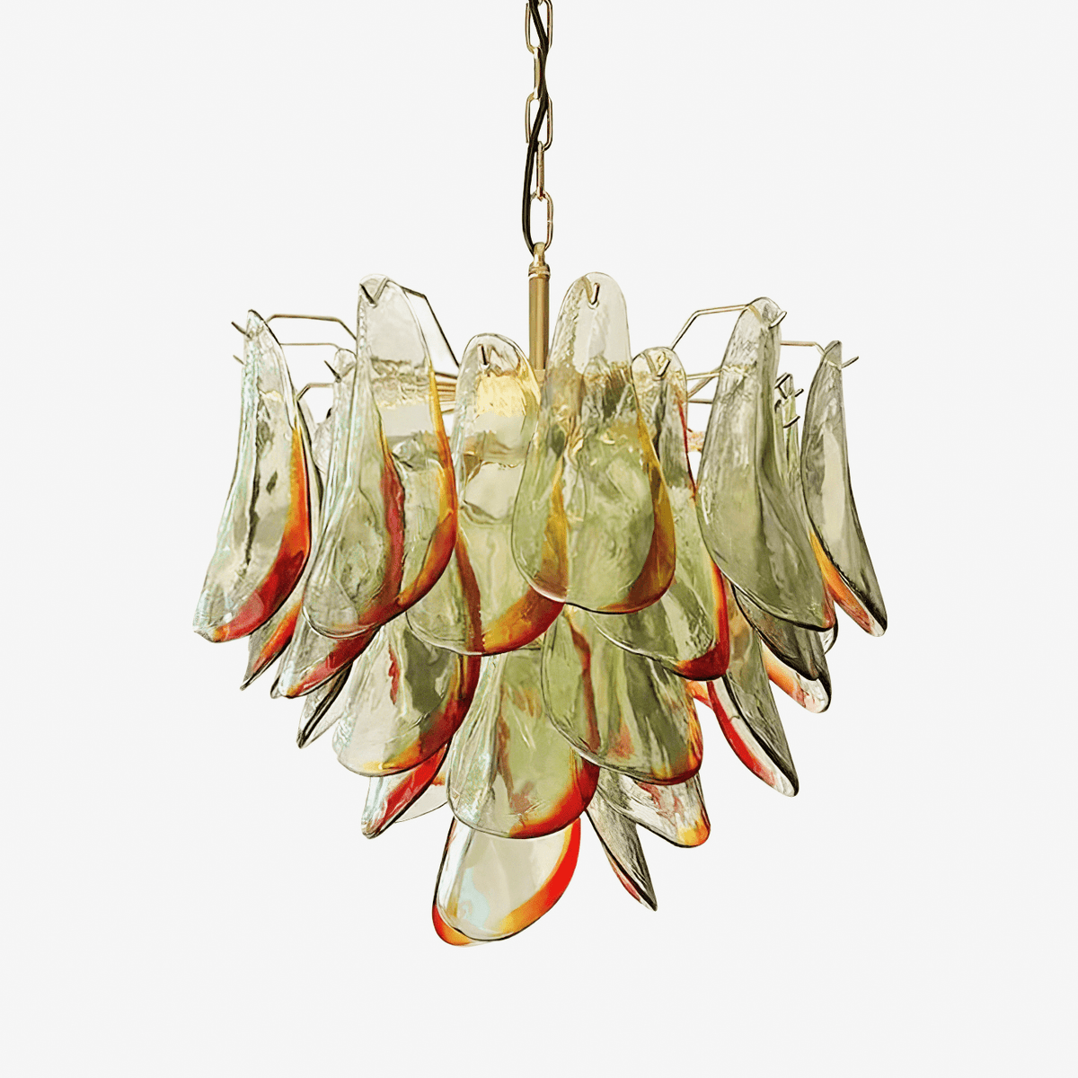 Celoraria Chandelier Murano Glass Petal Elegant
