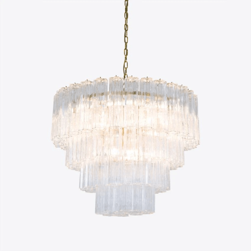 Liorinissa Chandelier Four Tier Fluted Glass