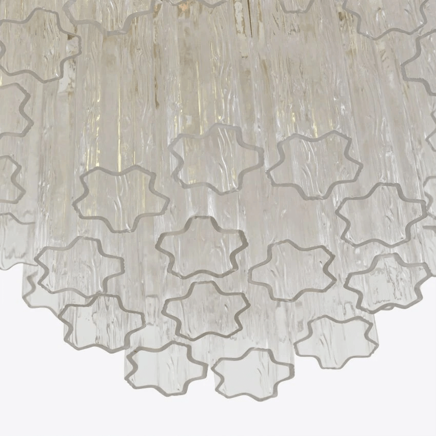 Liorinissa Chandelier Four Tier Fluted Glass