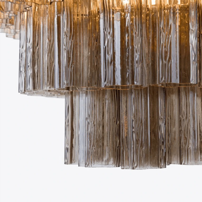Liorinissa Chandelier Four Tier Fluted Glass