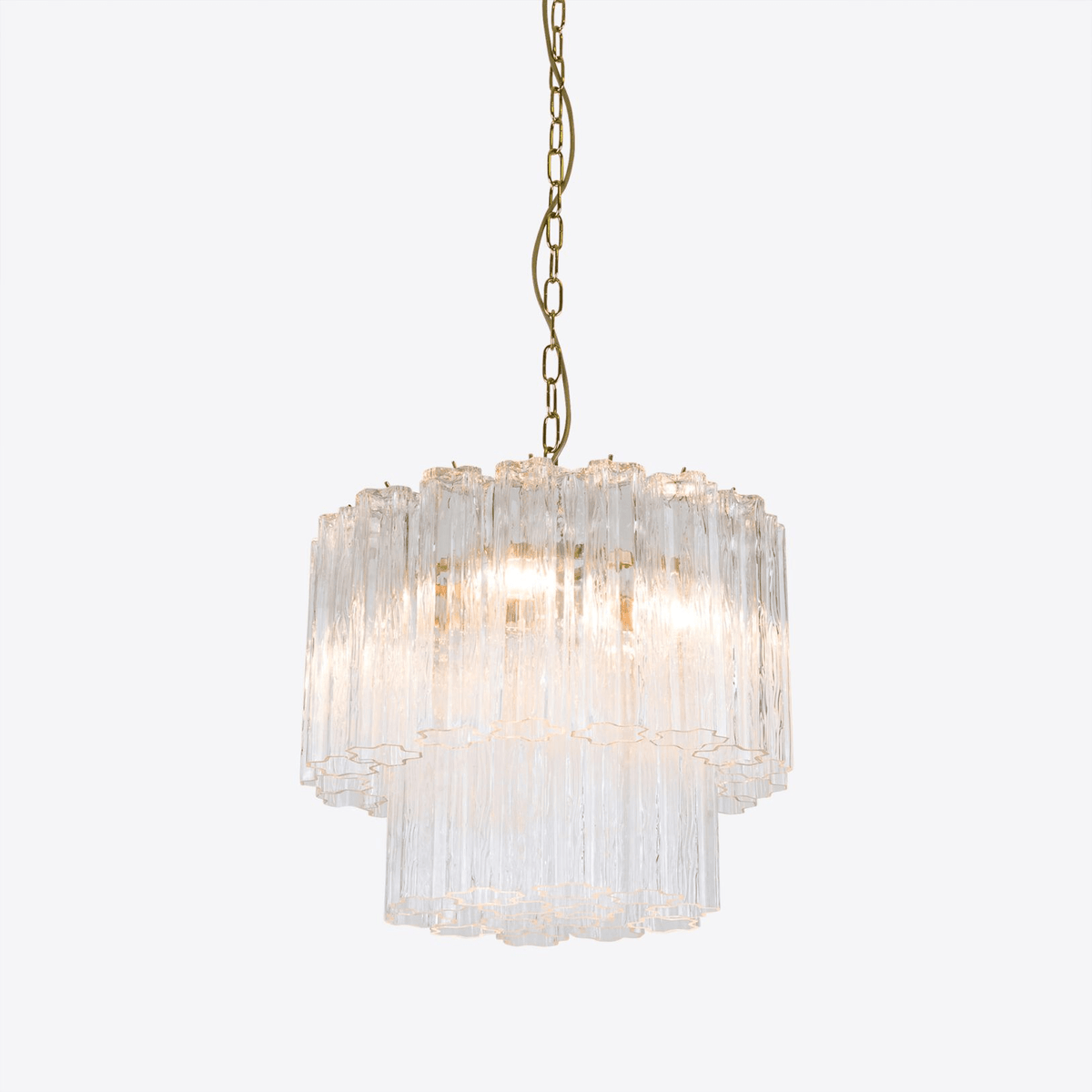 Aelox Chandelier Small Treviso Murano Glass Tube