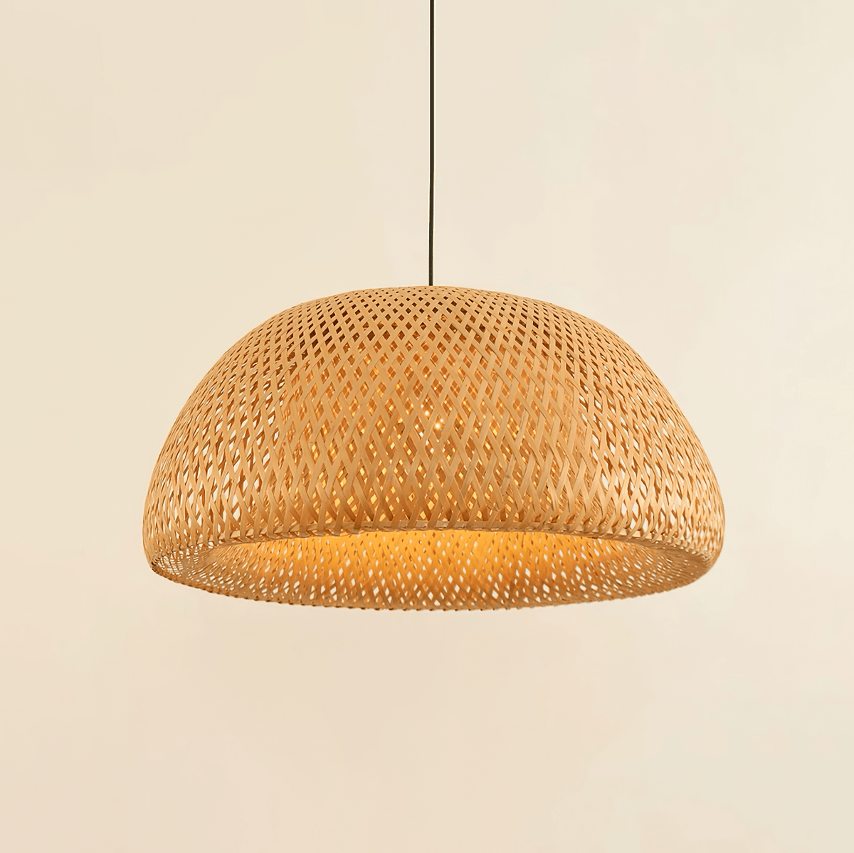 Trtvin Unique Natural Bamboo Pendant Light
