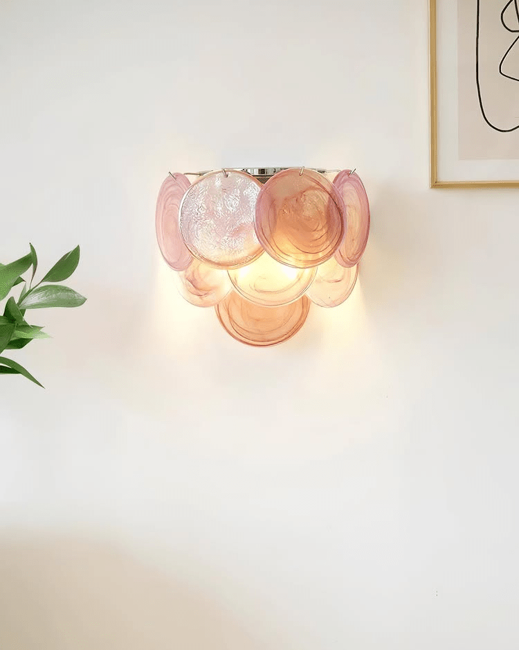 Orlaridge Disc Glass Indoor Wall Light