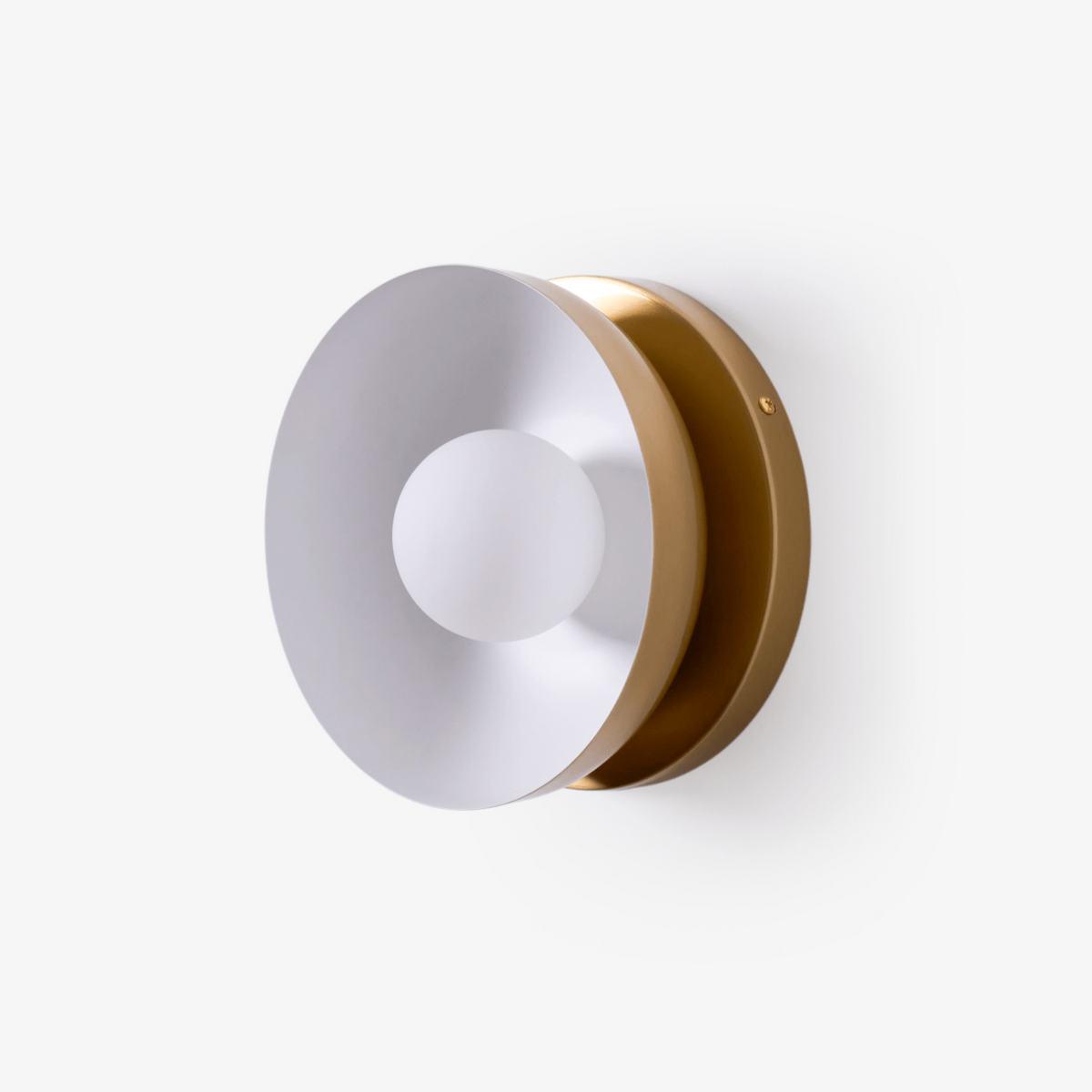 Eirearia Modern Minimalist Solar Eclipse Brass Glass Wall Light