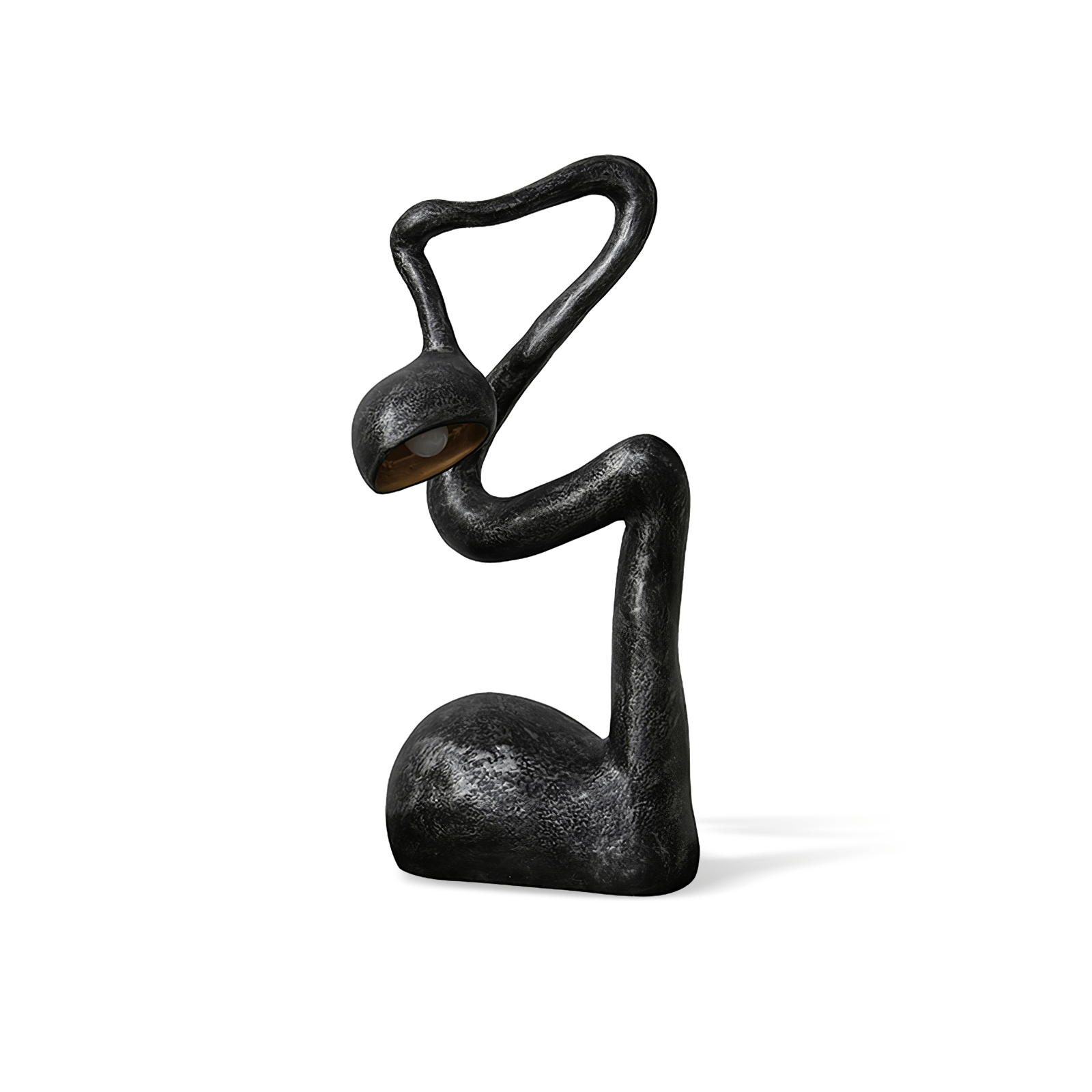 Twist  Black Sculptural Table Lamp