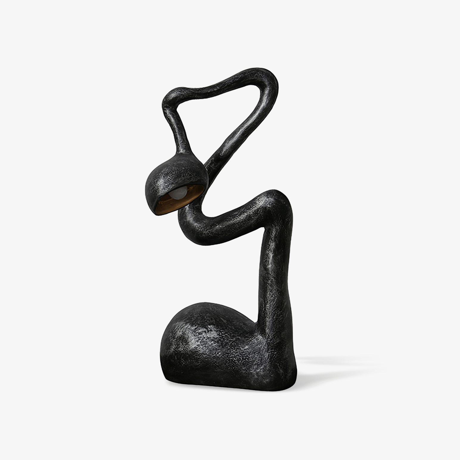 Twist  Black Sculptural Table Lamp