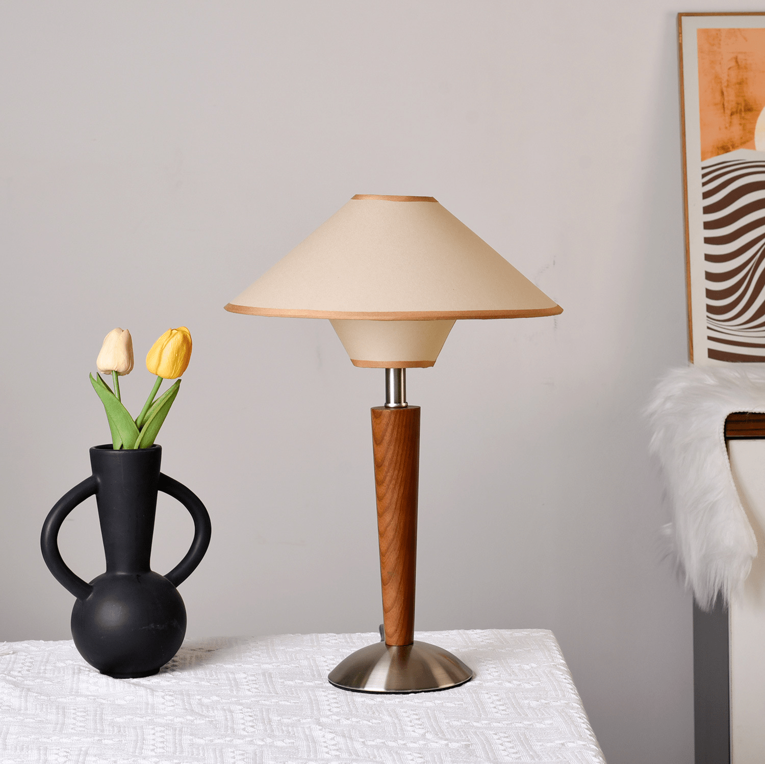 Aureridge Wood Table Lamp