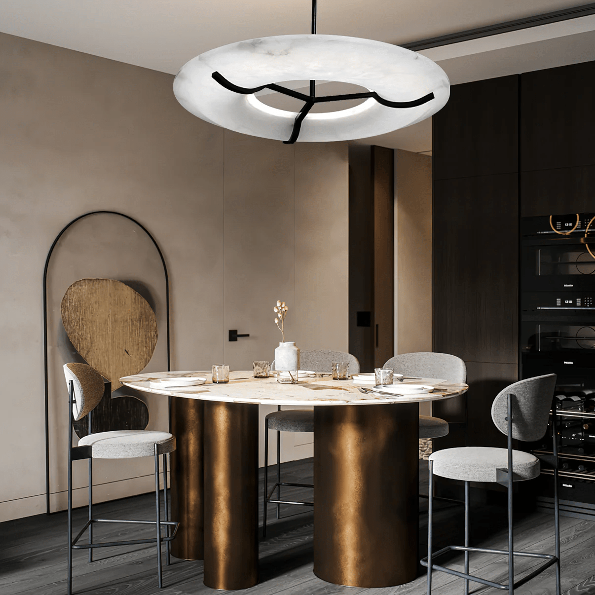 Uvare Alabaster Chandelier
