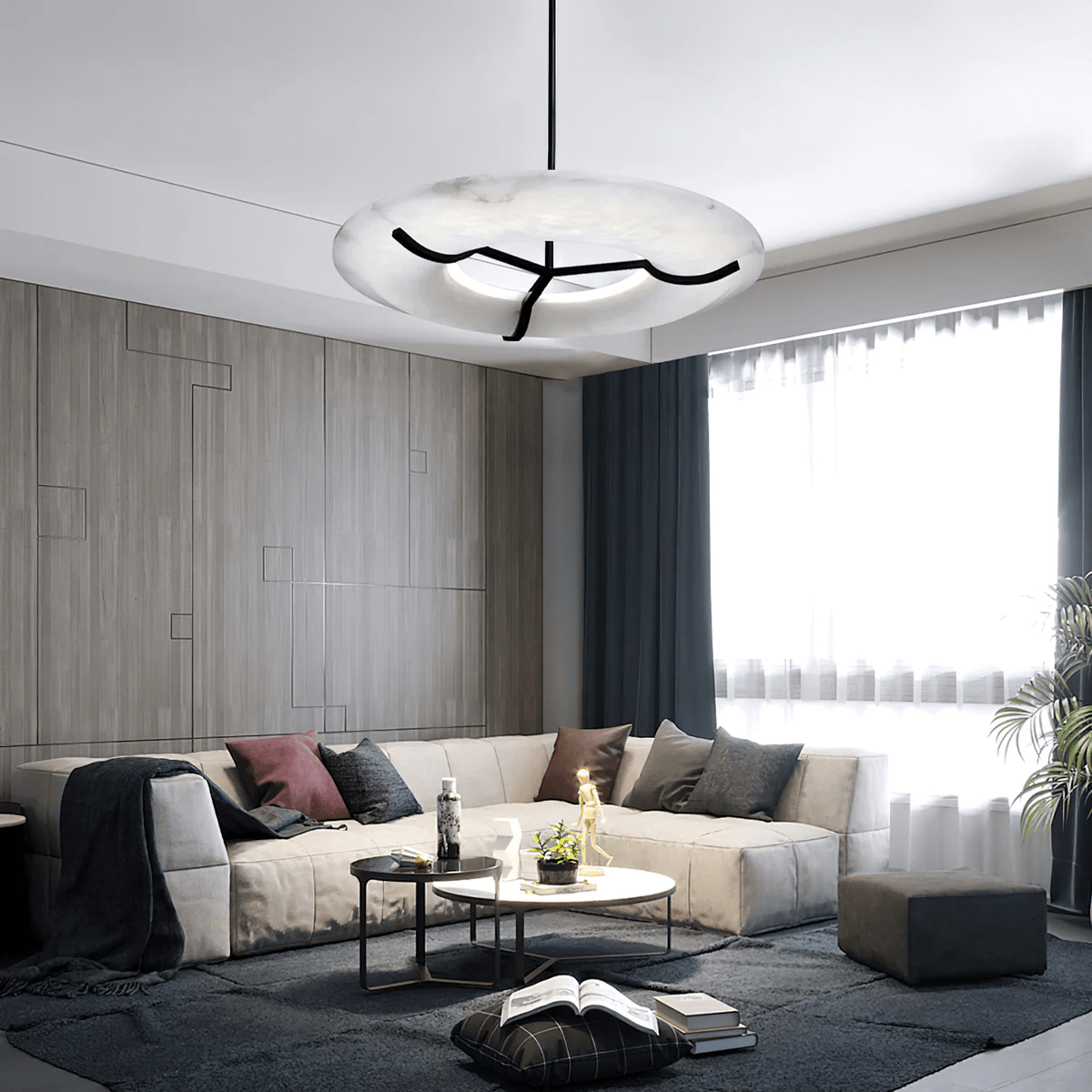 Uvare Alabaster Chandelier