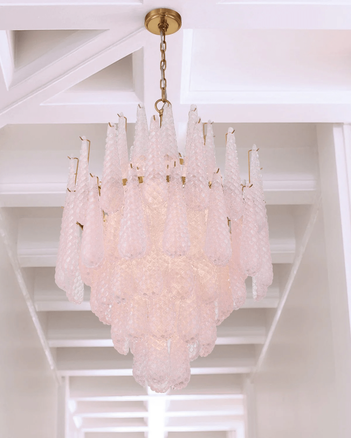 Velorian Chandelier Drop Textured Glass Elegant