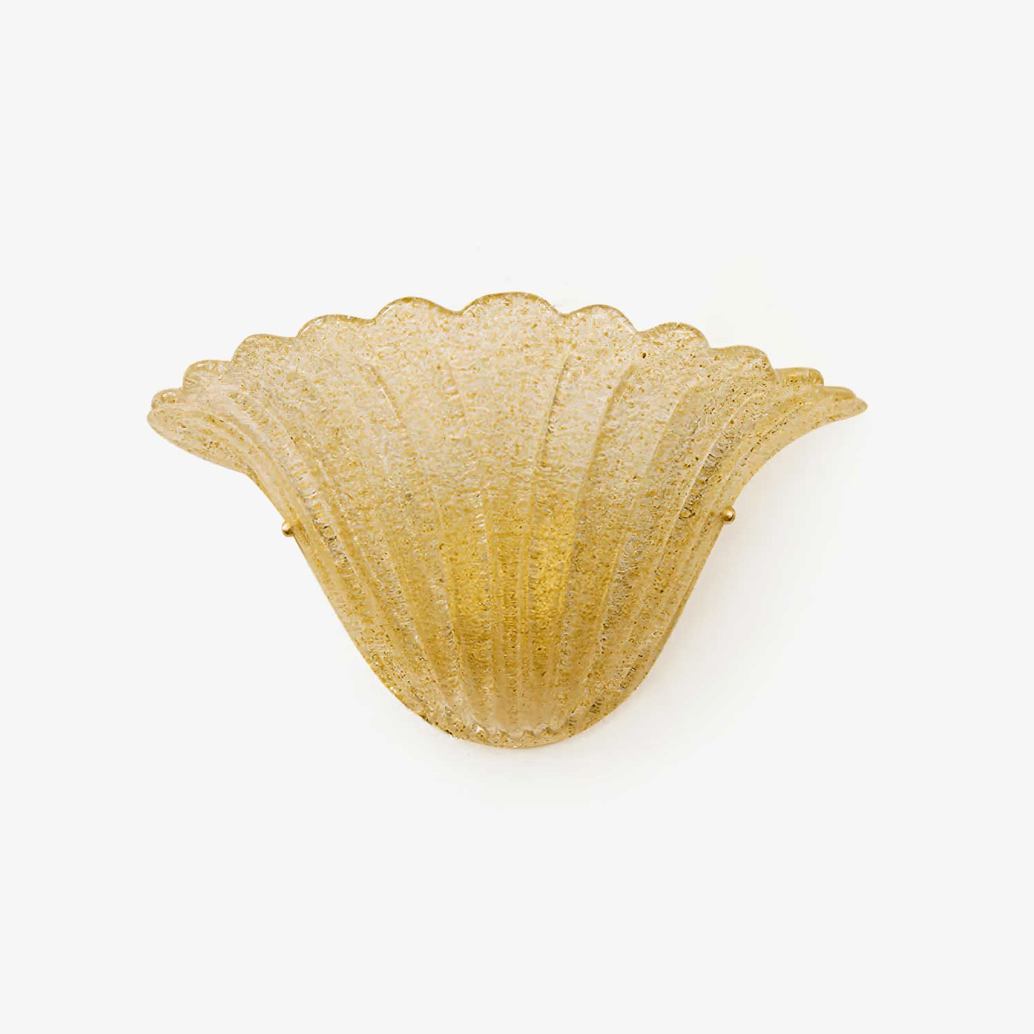 Celoeria Wall Lamp Scallop Edge Textured Glass Elegant