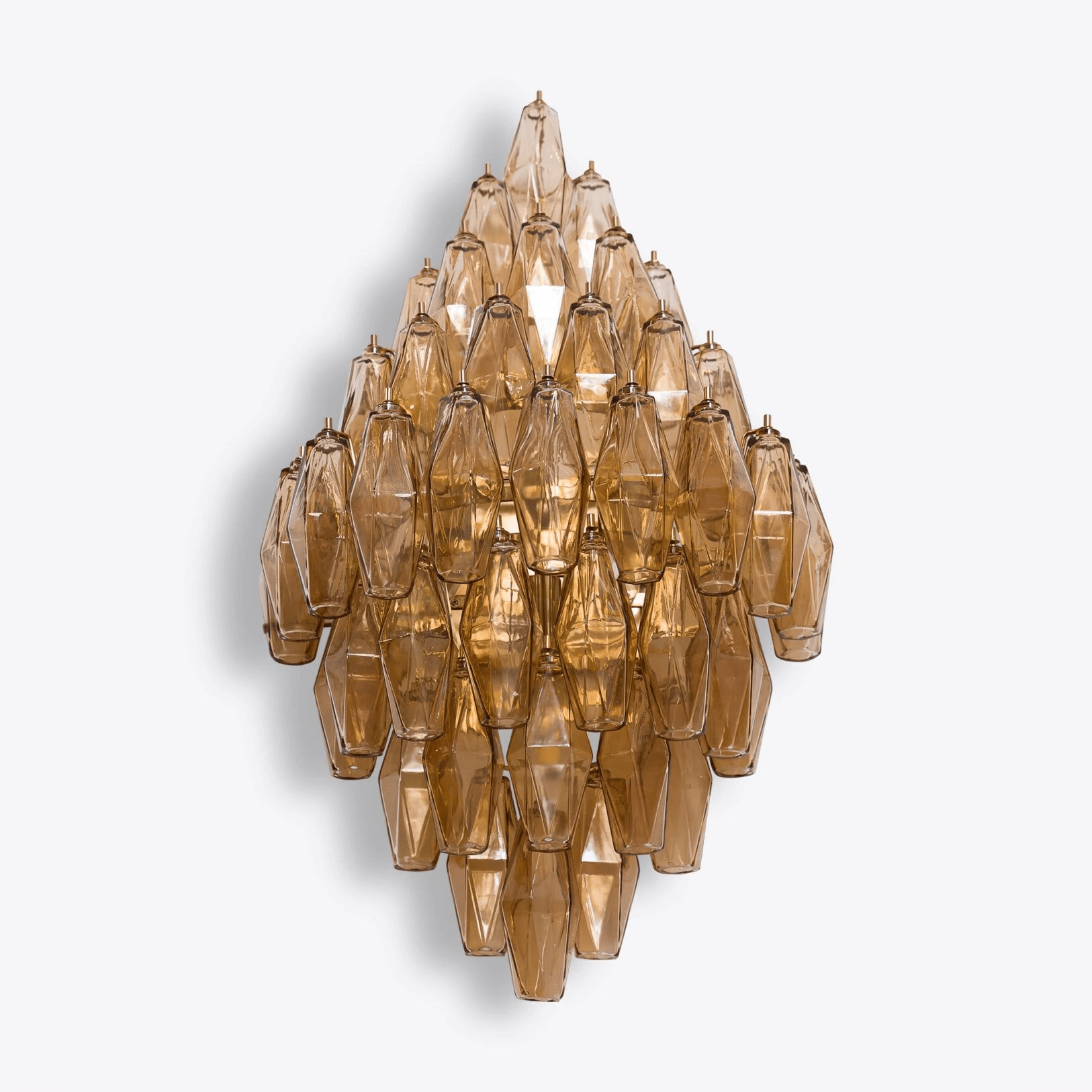Aurora Wall Light Amber Diamond Polyhedron Vintage - Neutral Decor