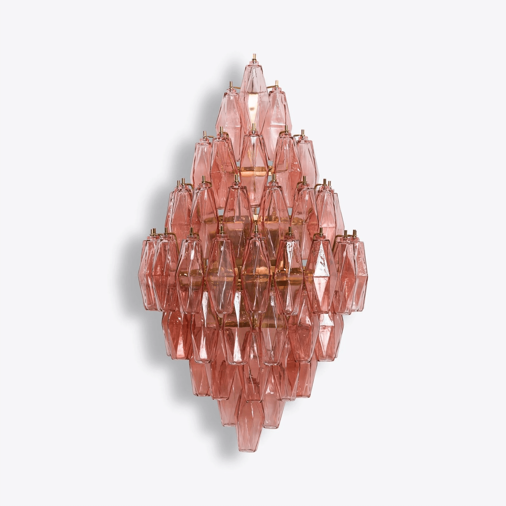 Aurora Wall Light Amber Diamond Polyhedron Vintage - Neutral Decor