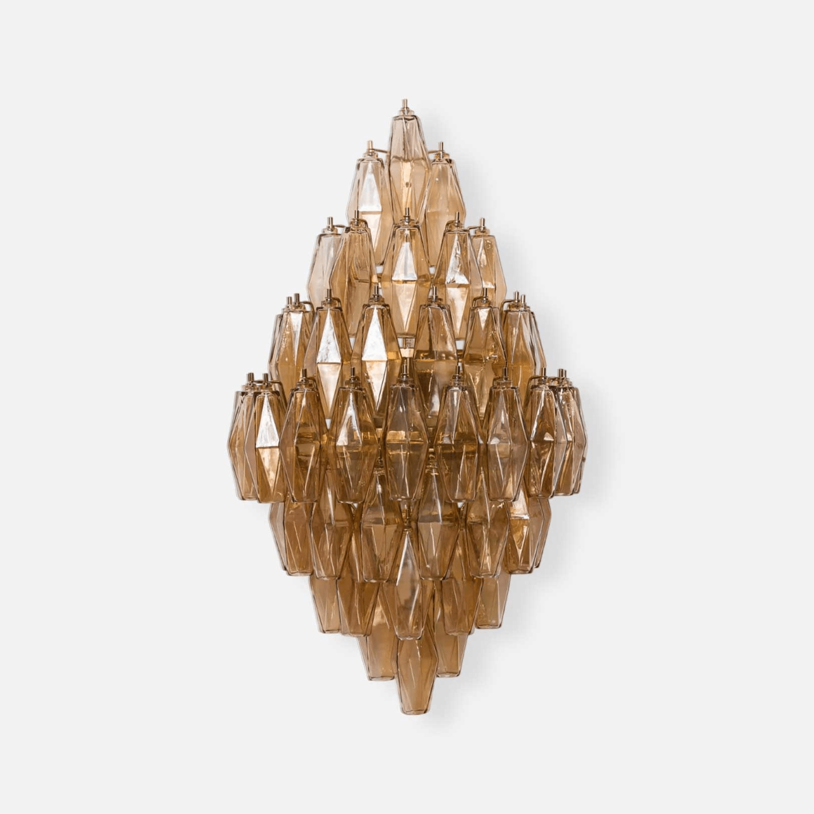 Aurora Wall Light Amber Diamond Polyhedron Vintage - Neutral Decor