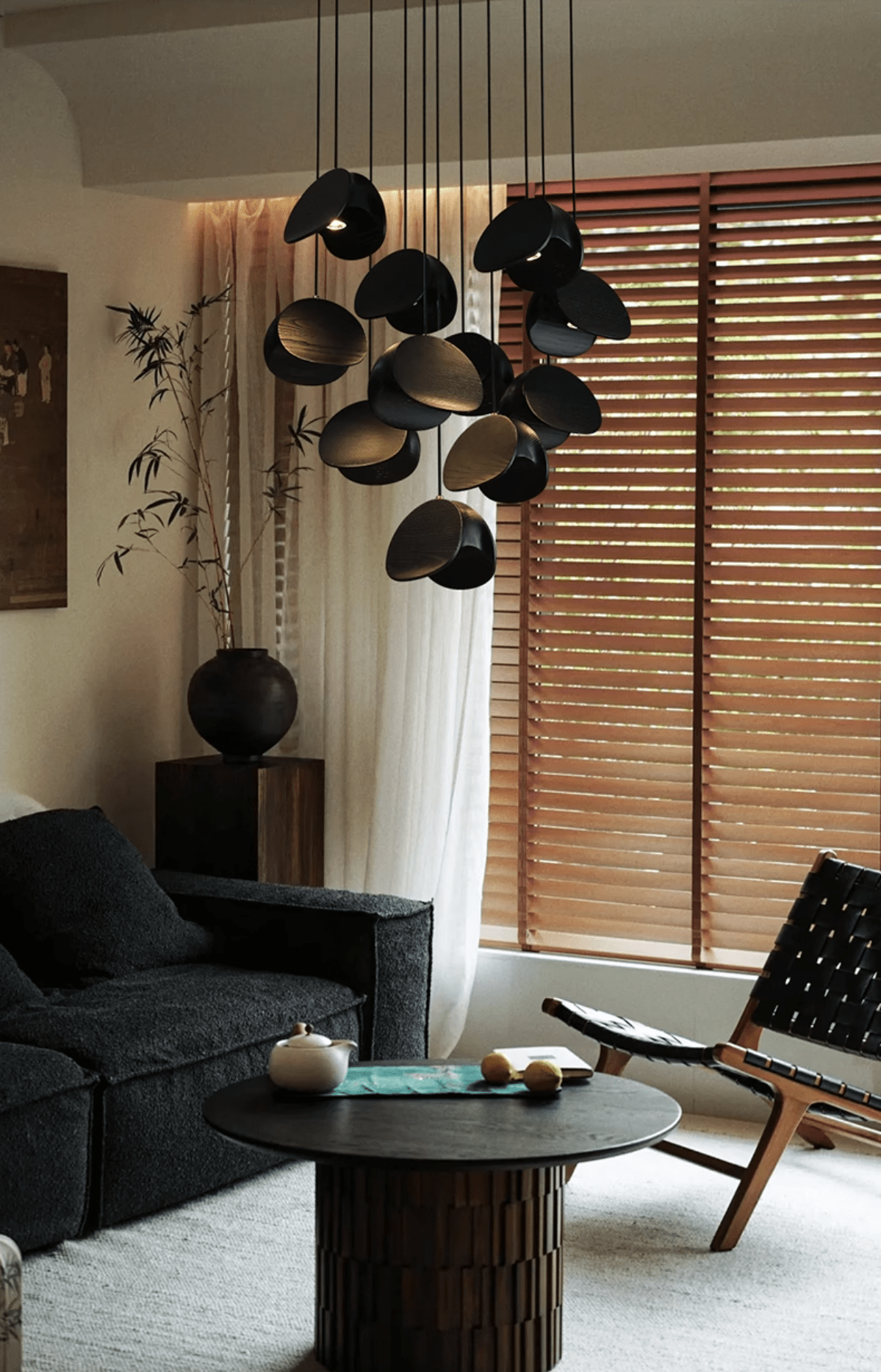 Tavro Minimalist Wood Pendant Light