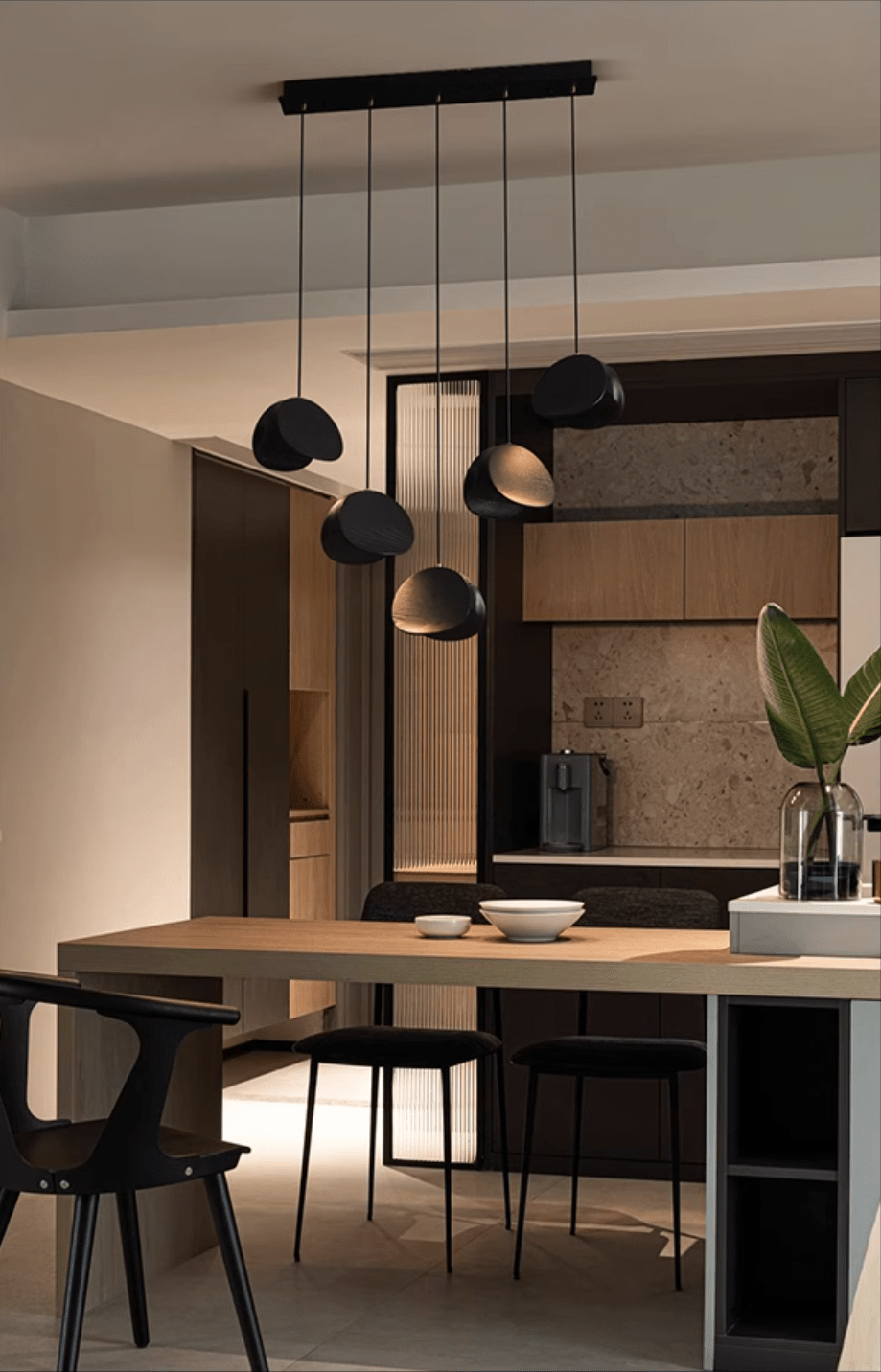 Tavro Minimalist Wood Pendant Light