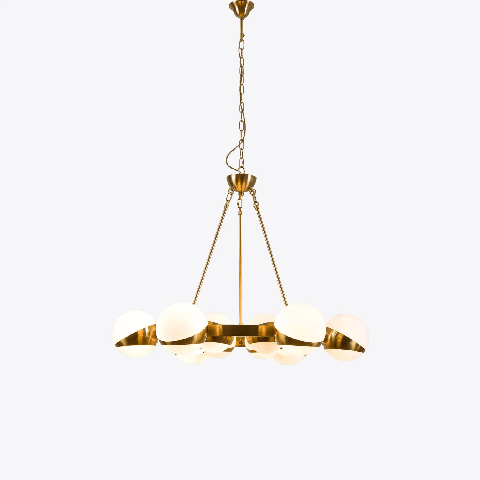LuminaSphere Modern Brass Chandelier