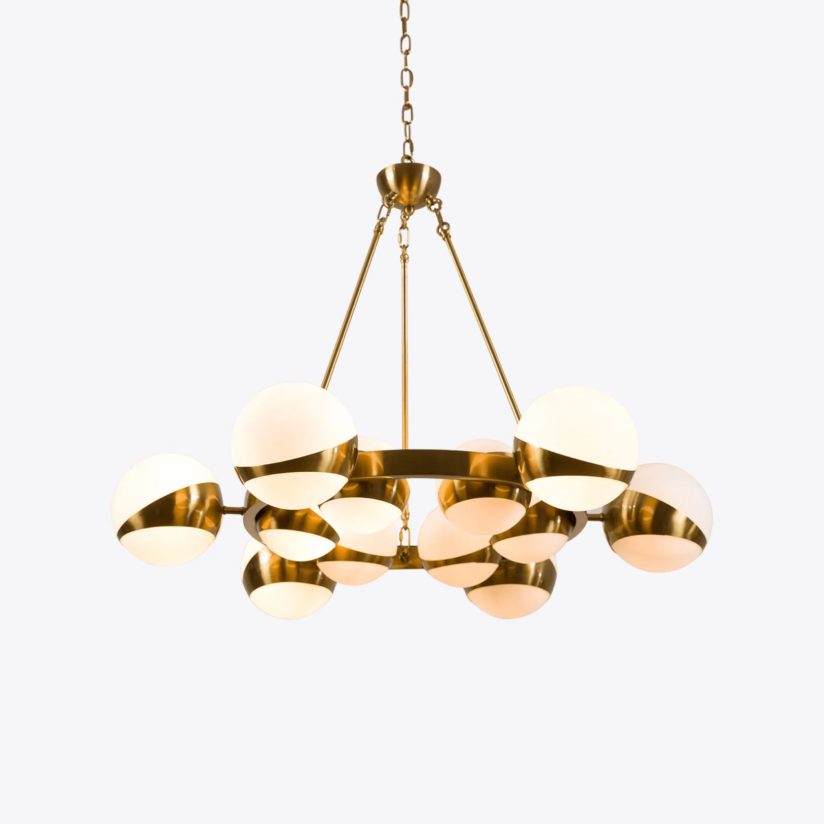 LuminaSphere Modern Brass Chandelier