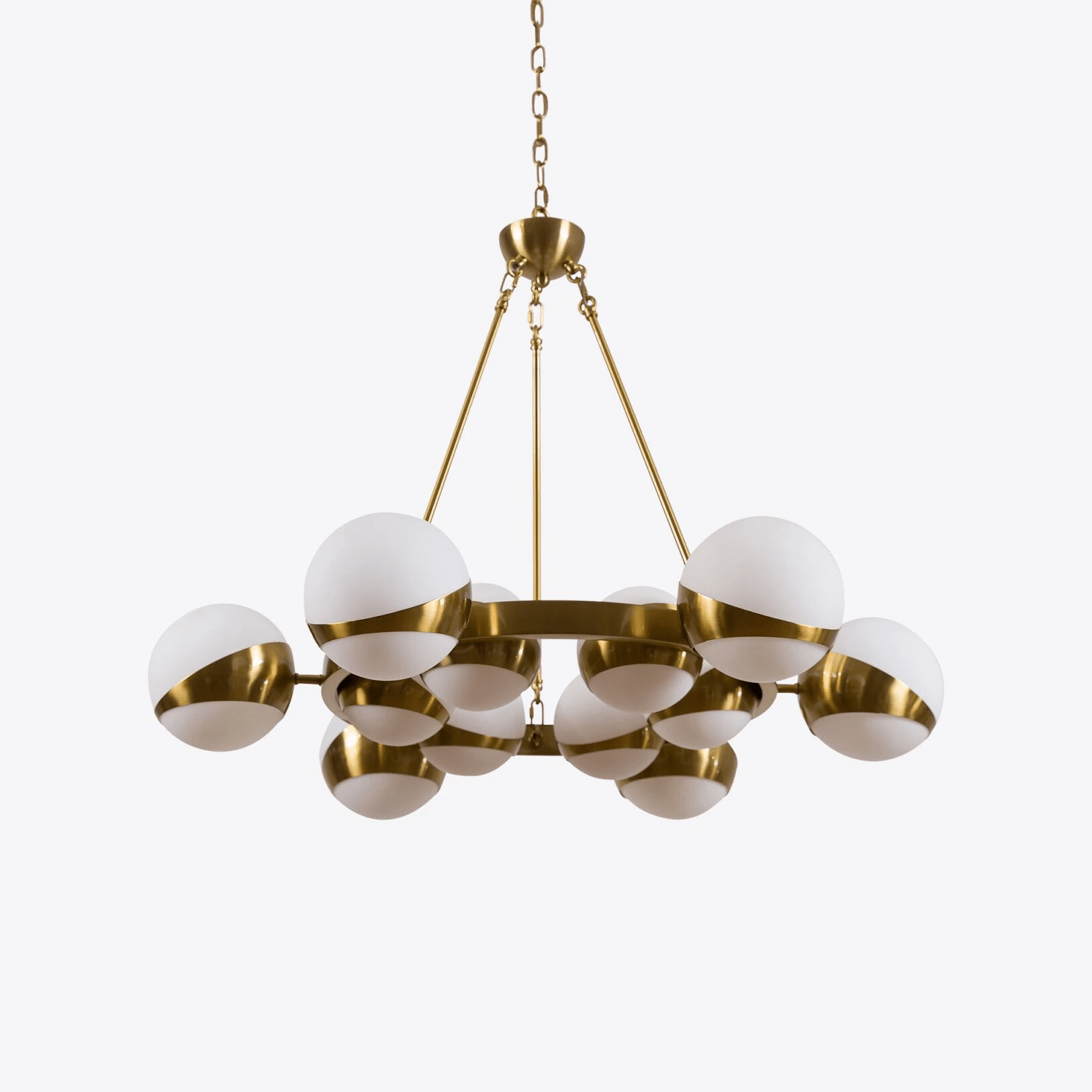 LuminaSphere Modern Brass Chandelier