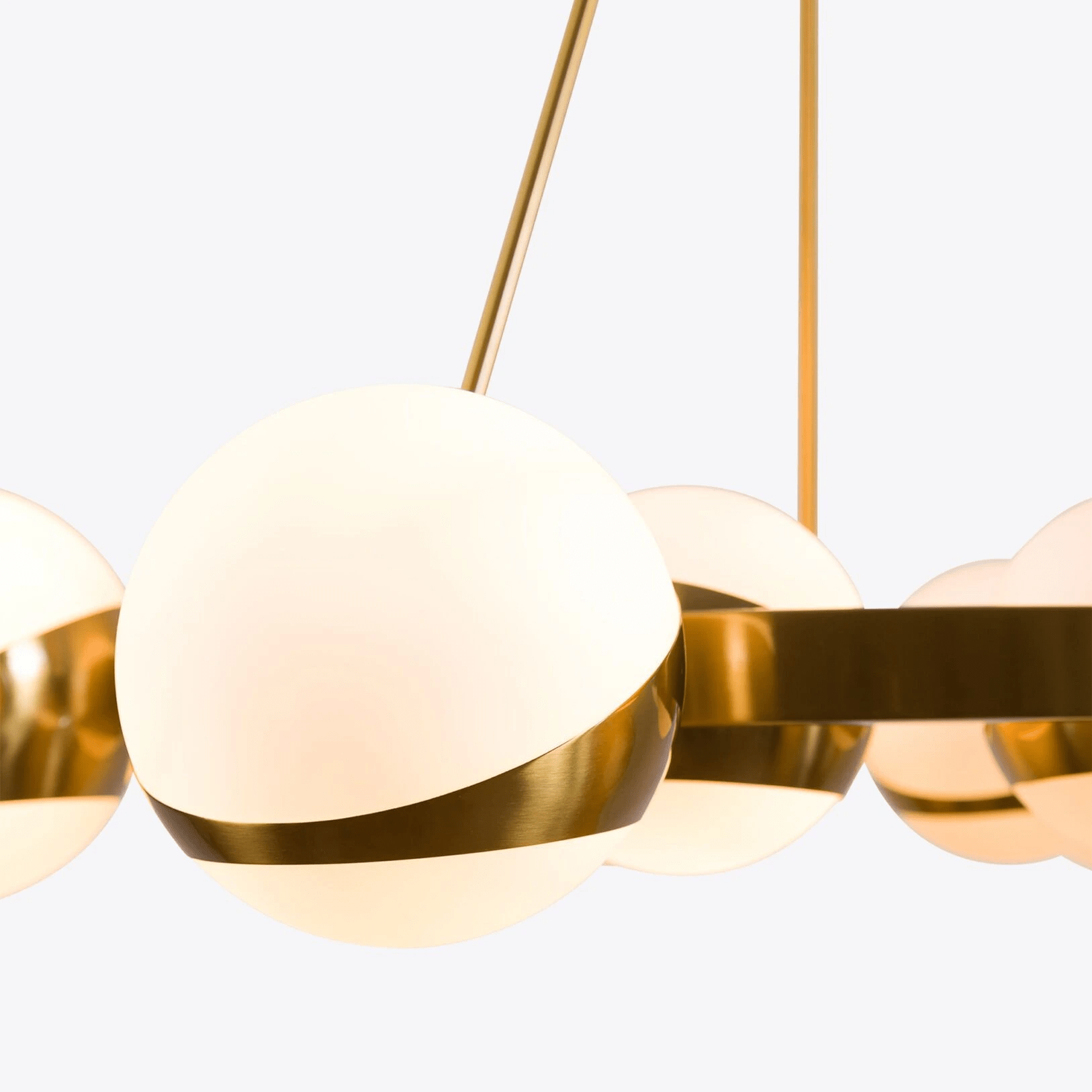 LuminaSphere Modern Brass Chandelier