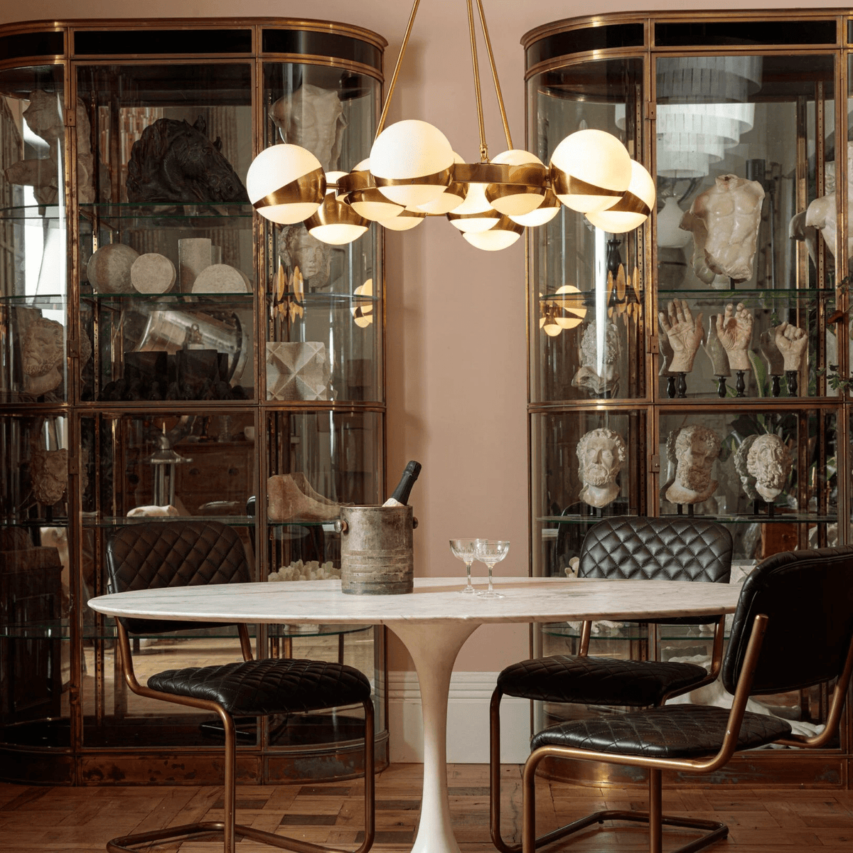 LuminaSphere Modern Brass Chandelier