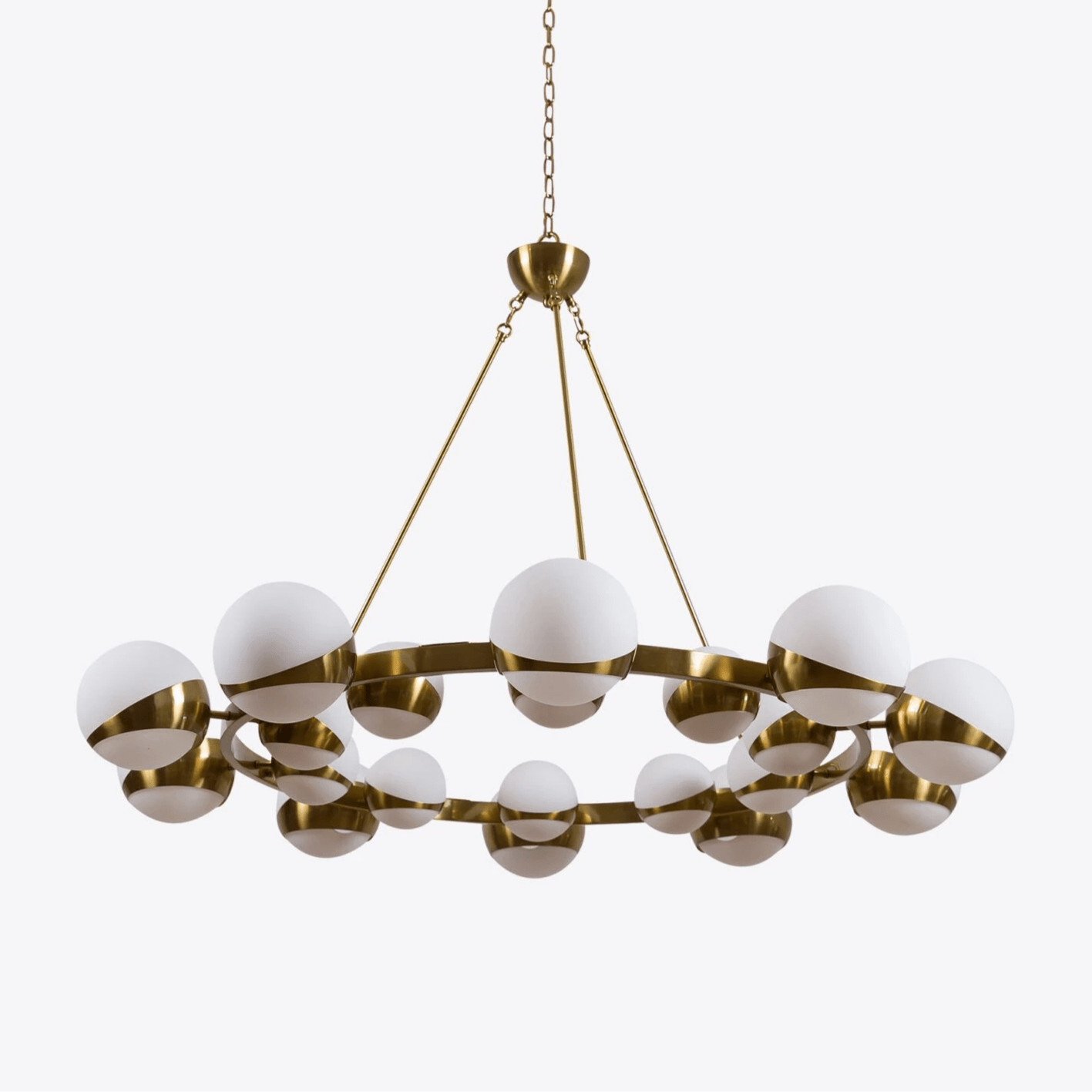 LuminaSphere Modern Brass Chandelier