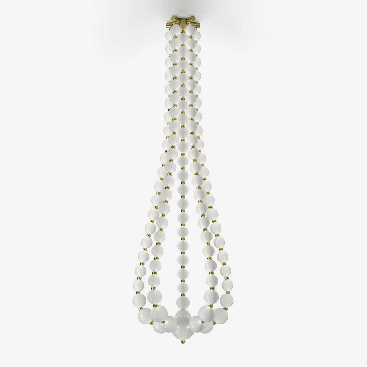 PearlCascade Glass Bead Chandelier