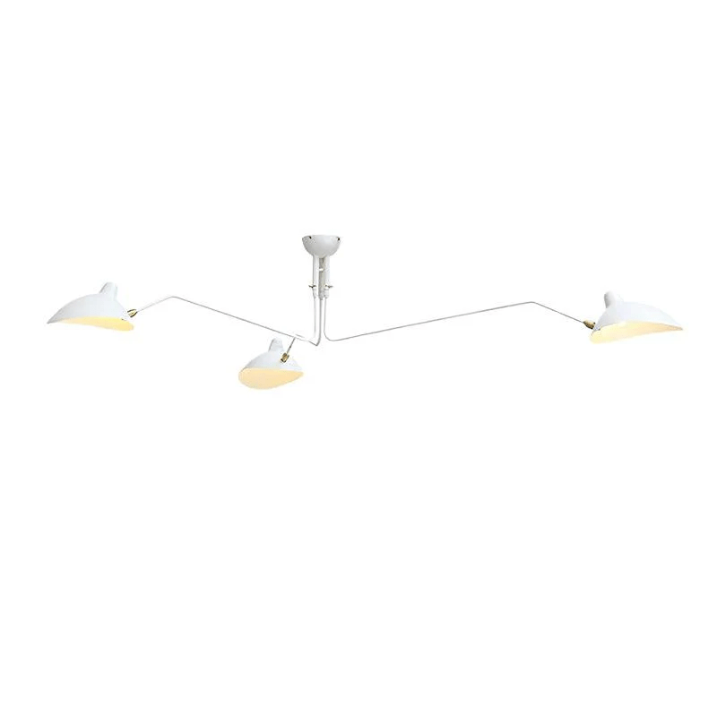 Wesley Minimalist Metal Ceiling Light Three Arm