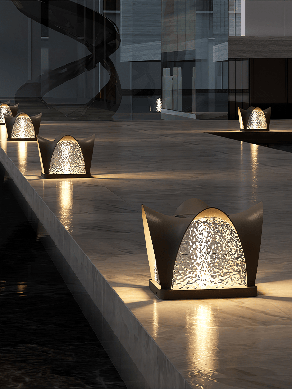 Nirenella Modern Acrylic Outdoor Light