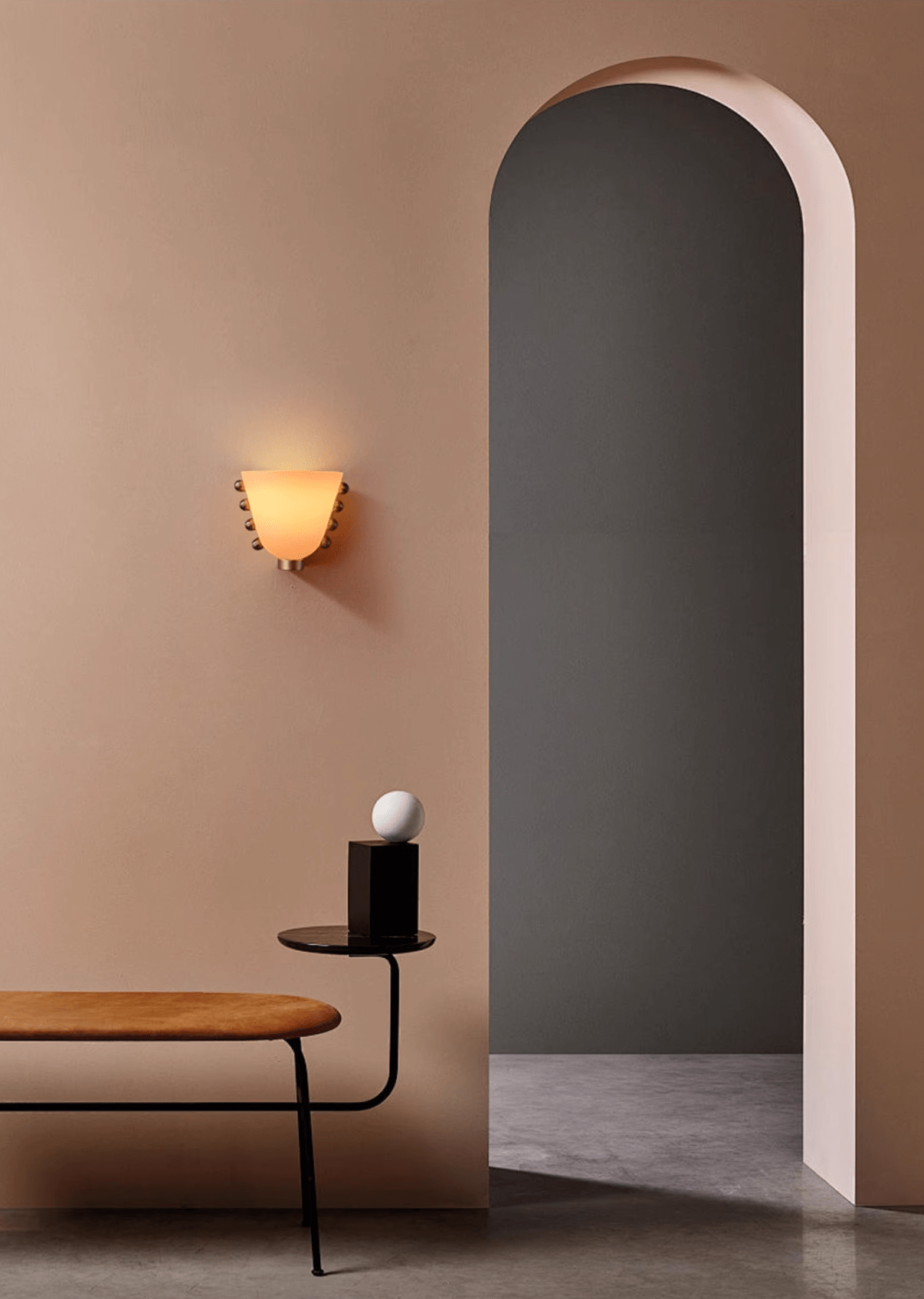 Dominic Minimalist Glass Wall Lamp