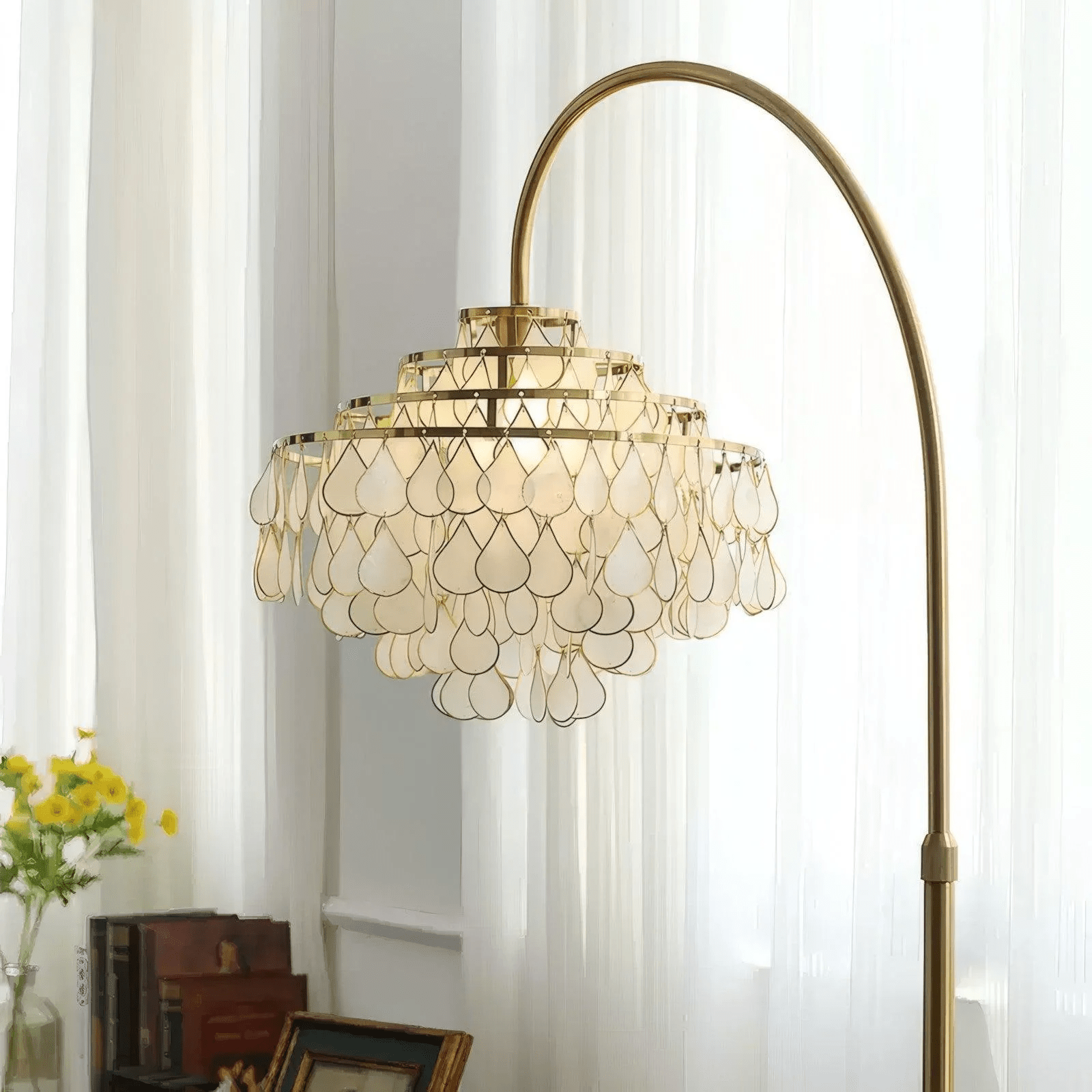 Emily Luxury Shell Floor Lamp