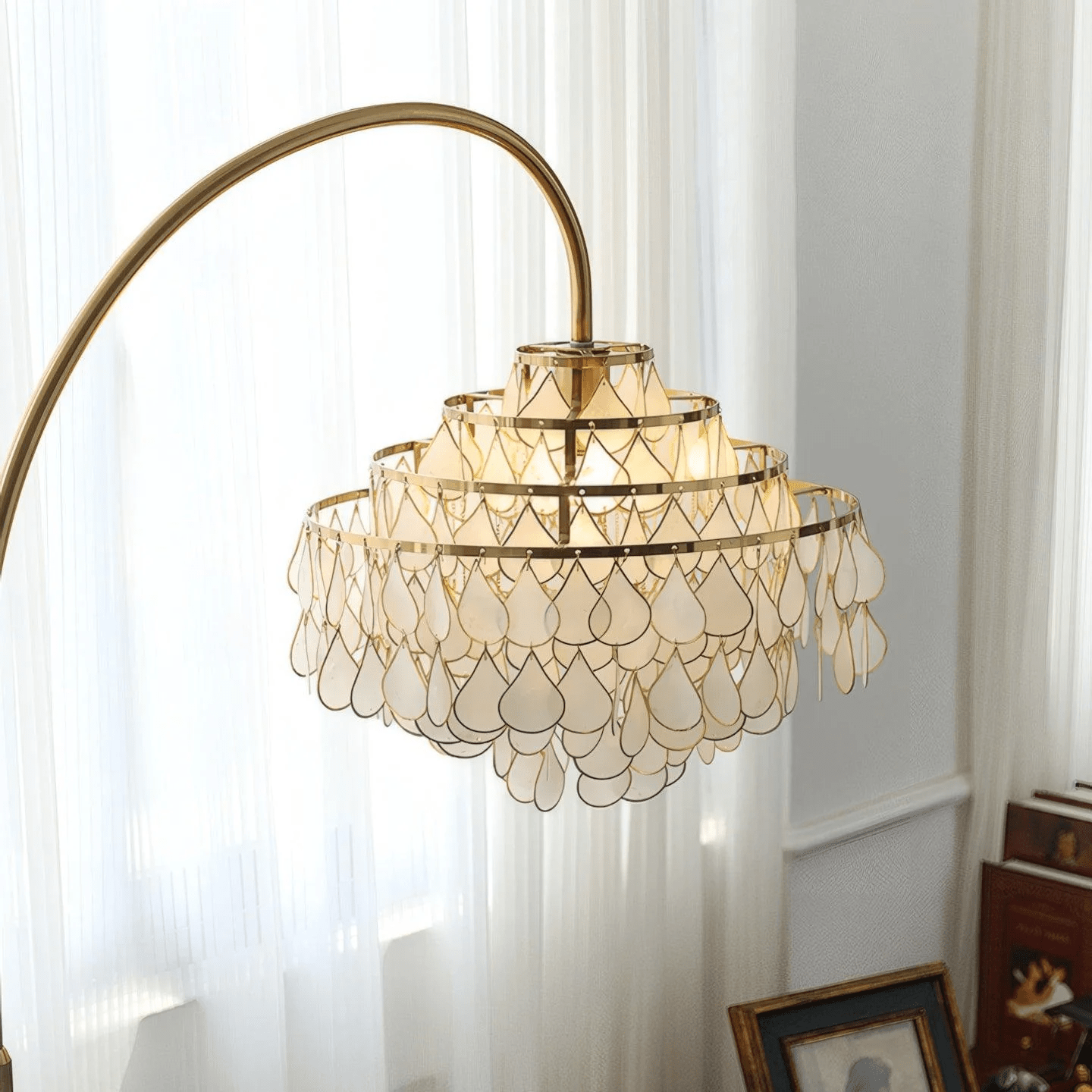 Emily Luxury Shell Floor Lamp