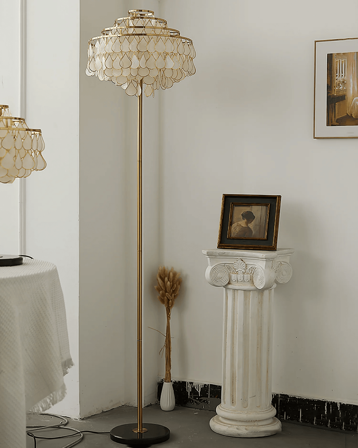 Emily Luxury Shell Floor Lamp