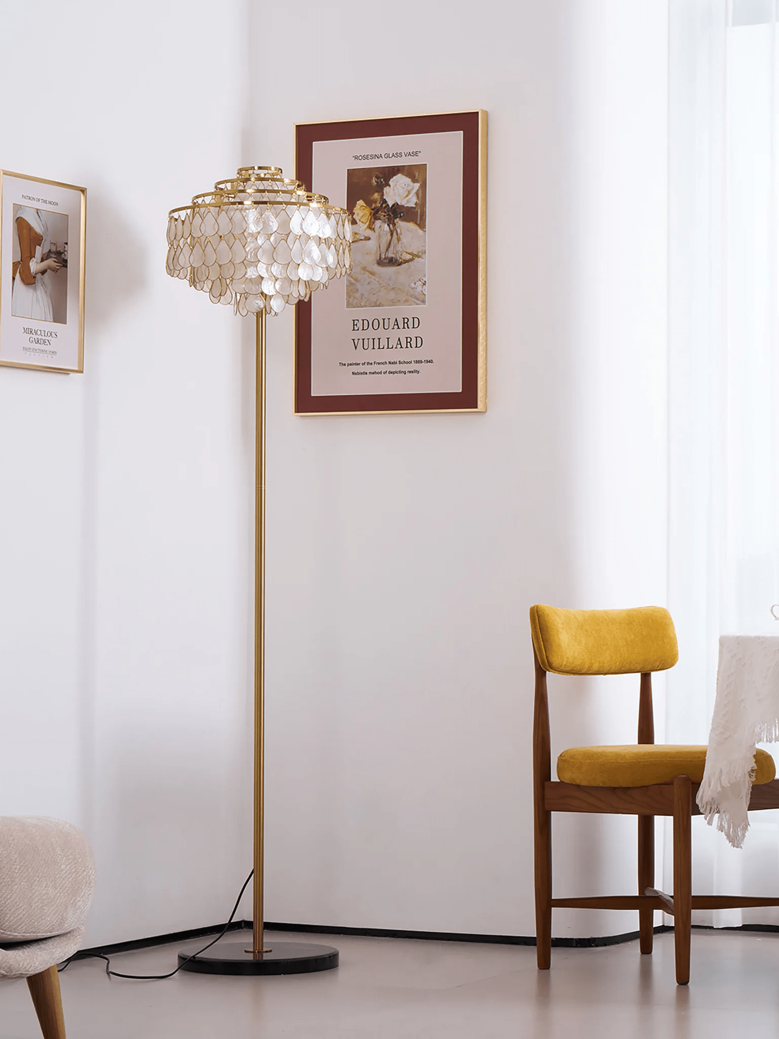 Emily Luxury Shell Floor Lamp