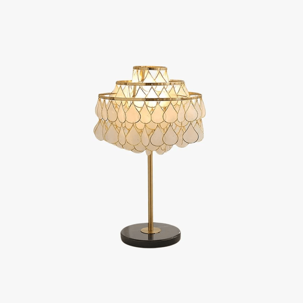 Jacob Luxury  Teardrops  Shell Table Lamp