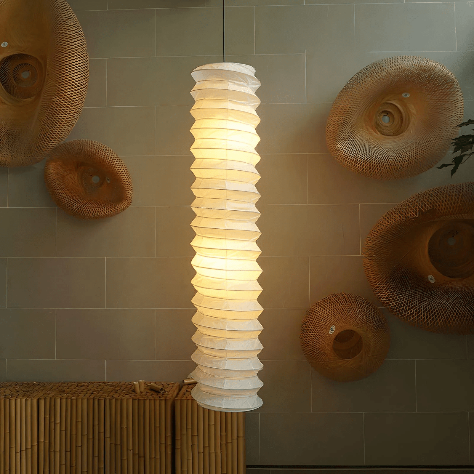 Luninaine Minimalist Paper Pendant Light
