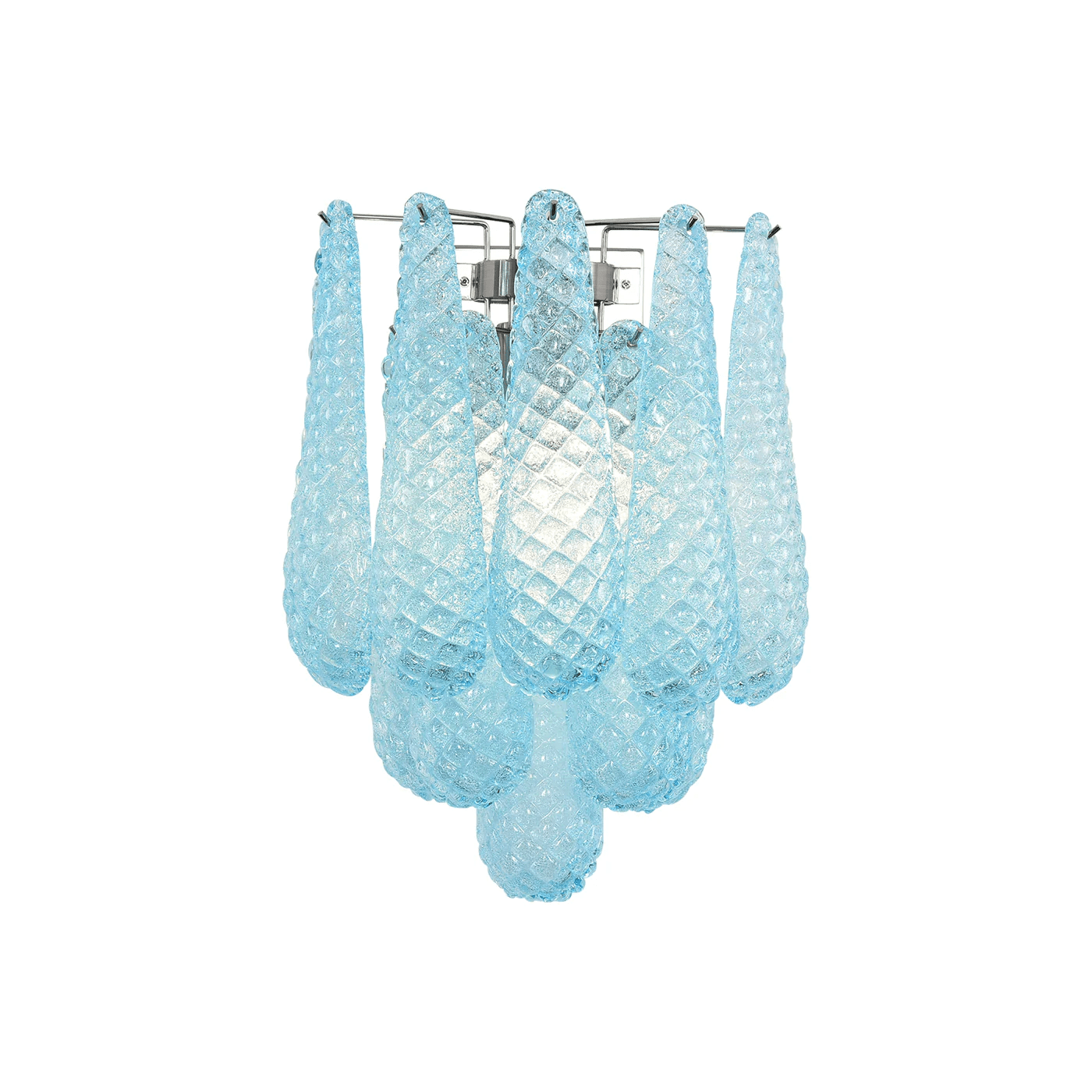 Liorelaria Wall Lamp Pink Teardrop Glass Floral Artistic