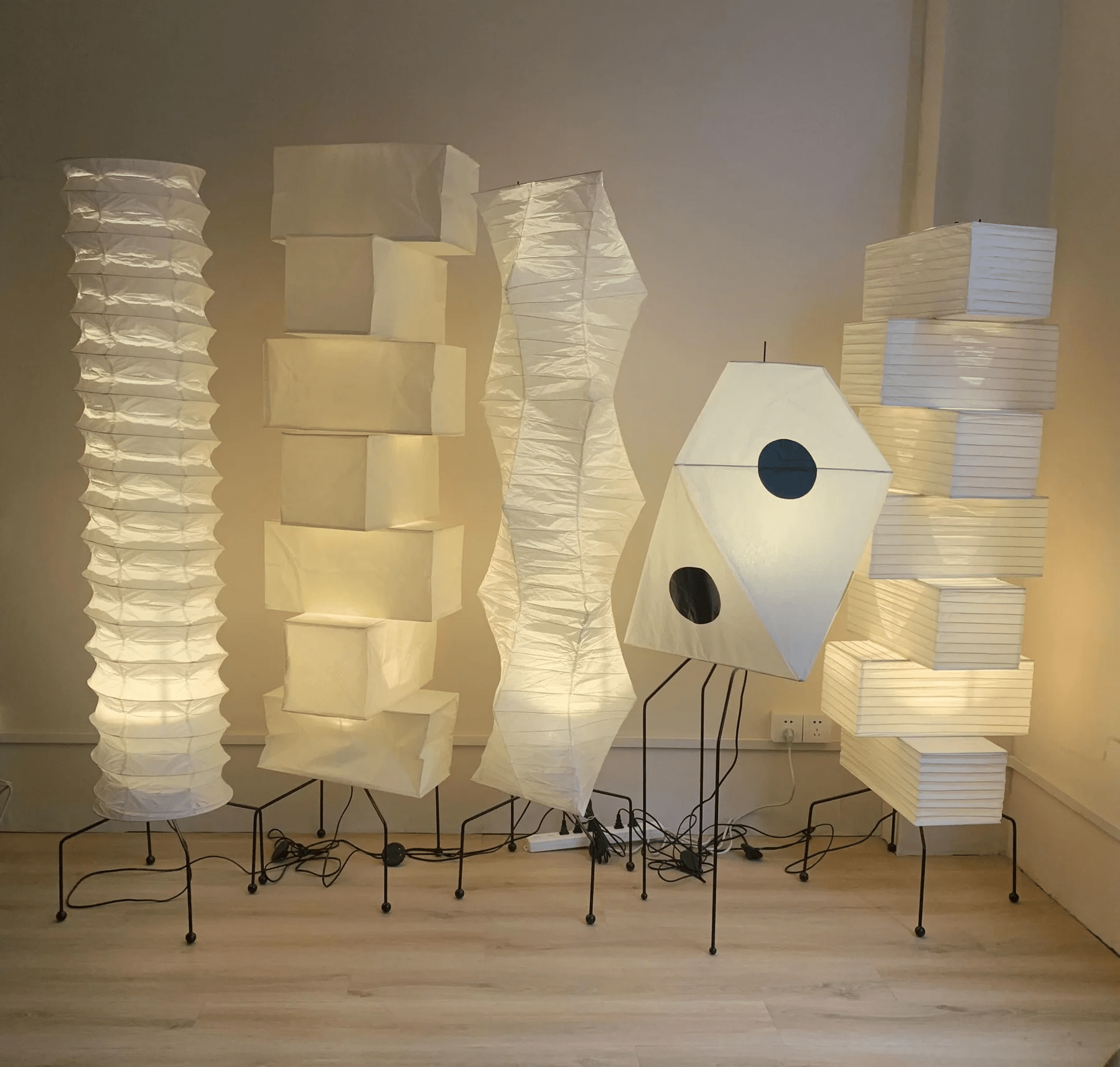 Soraine Minimalist Rice Paper Floor Lamp