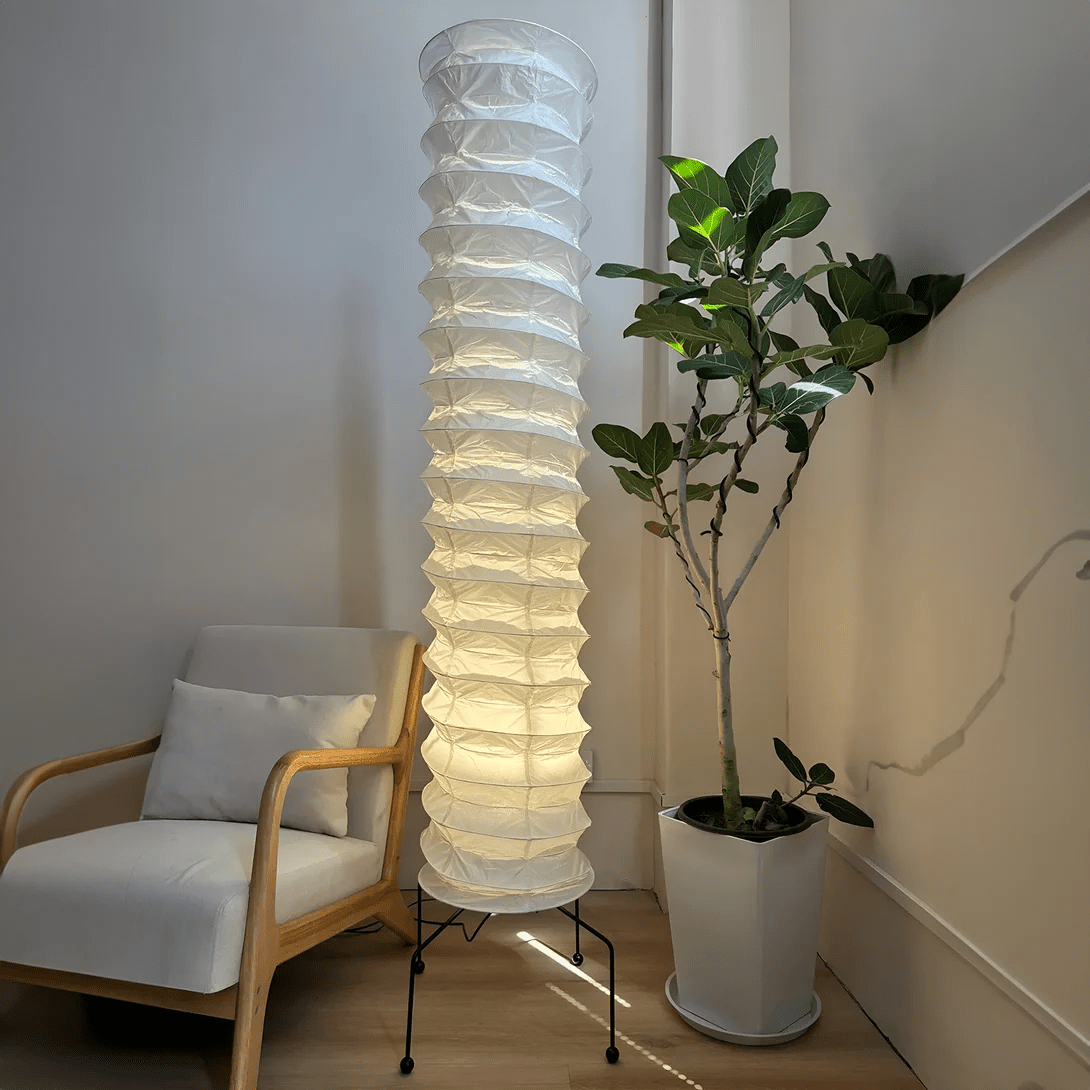 Soraine Minimalist Rice Paper Floor Lamp