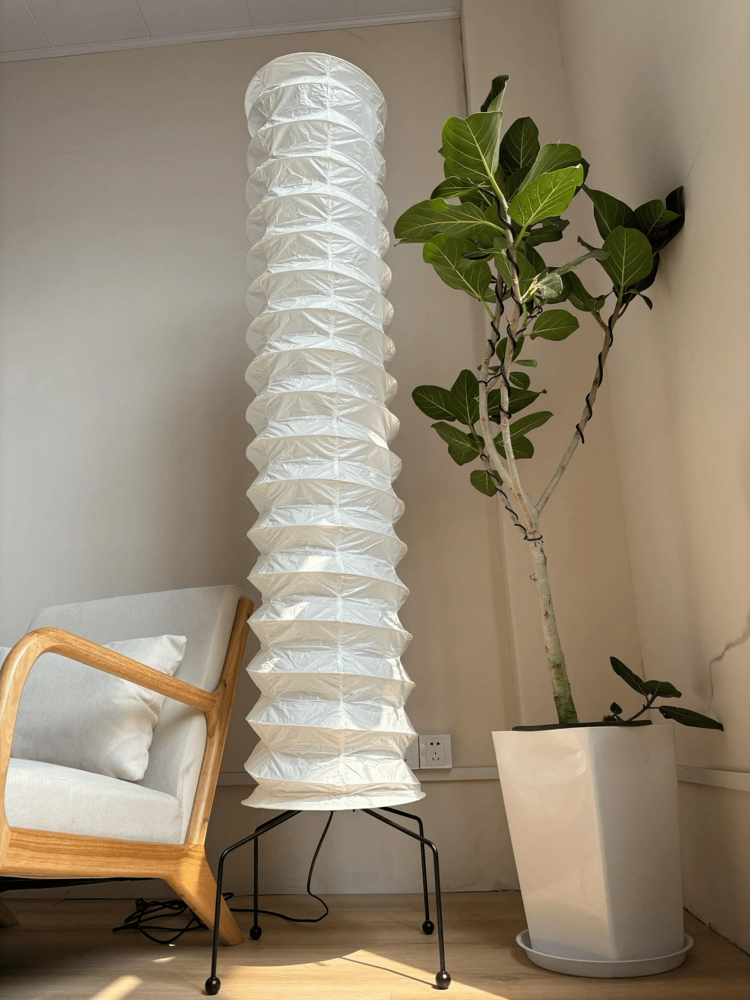 Soraine Minimalist Rice Paper Floor Lamp