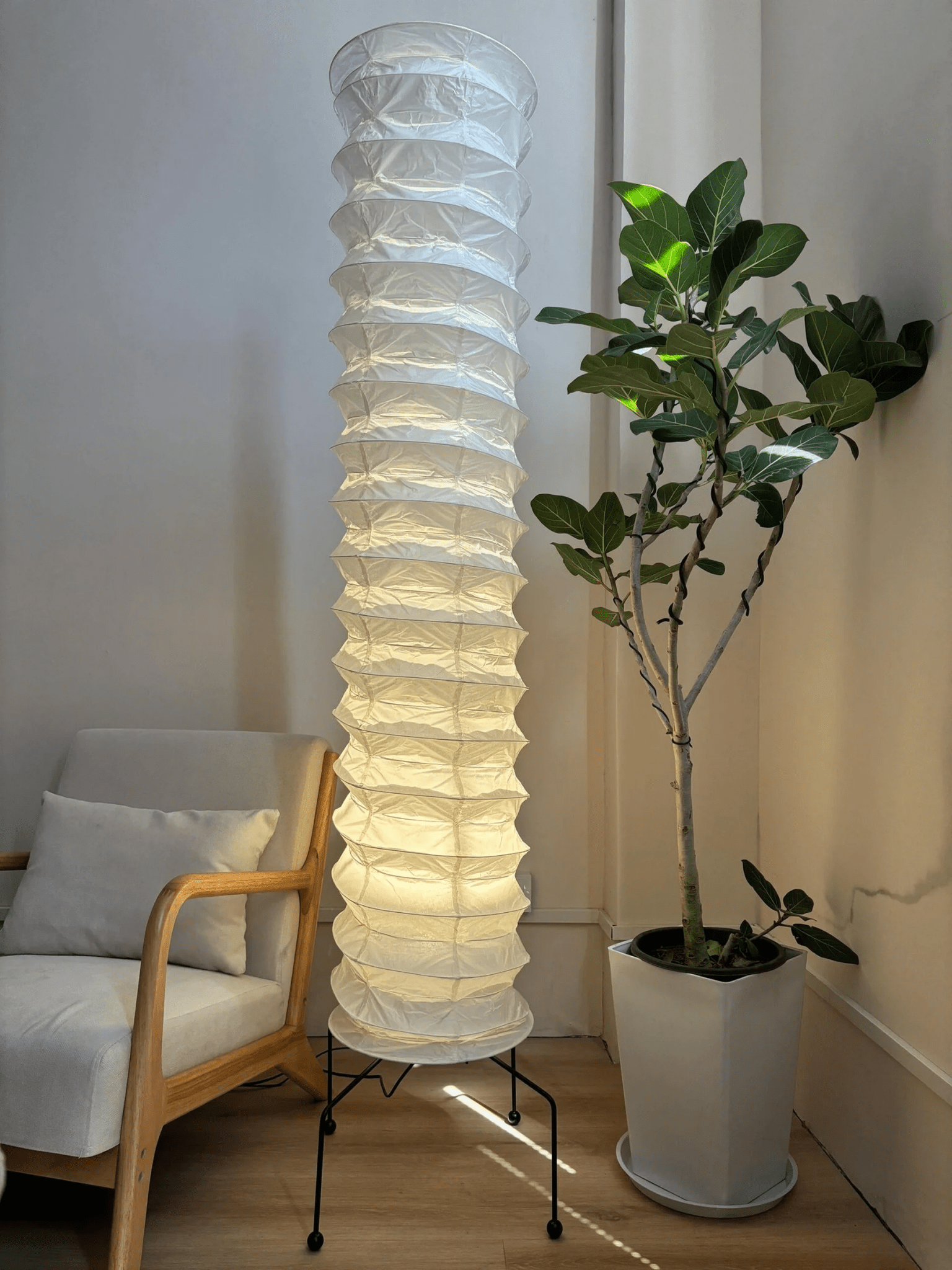 Soraine Minimalist Rice Paper Floor Lamp